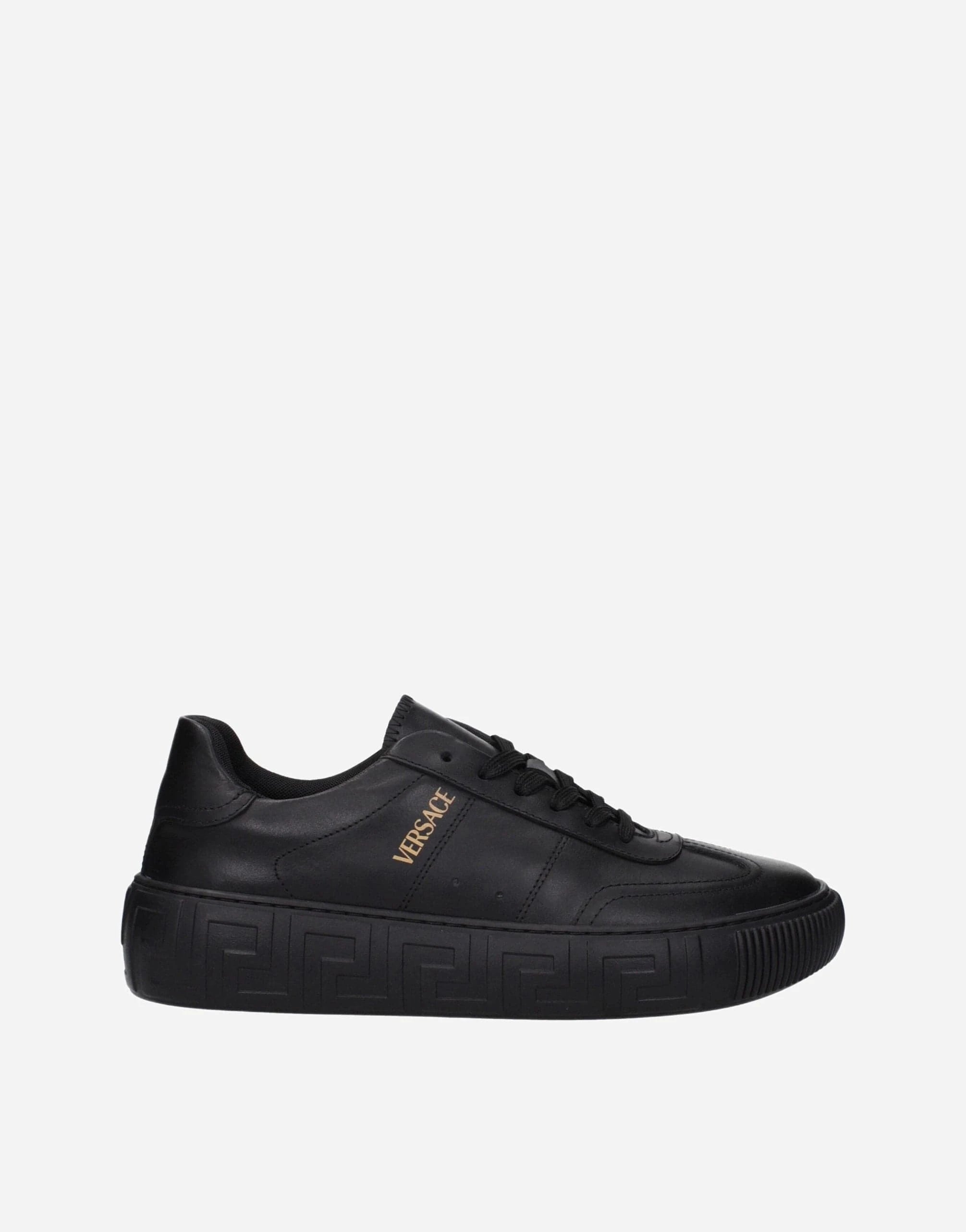 Versace Leather Low-Top Sneakers