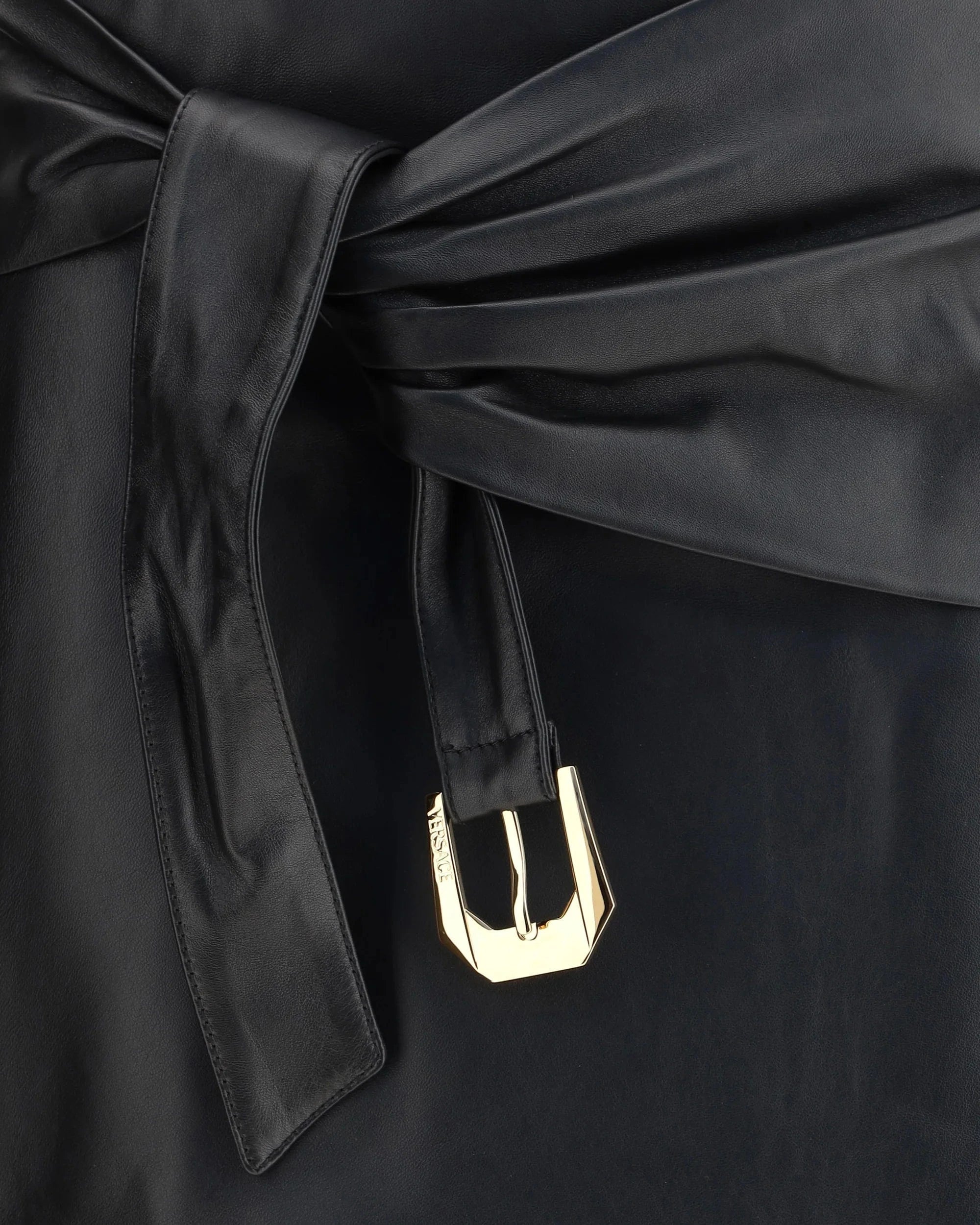 Versace Leather Miniskirt