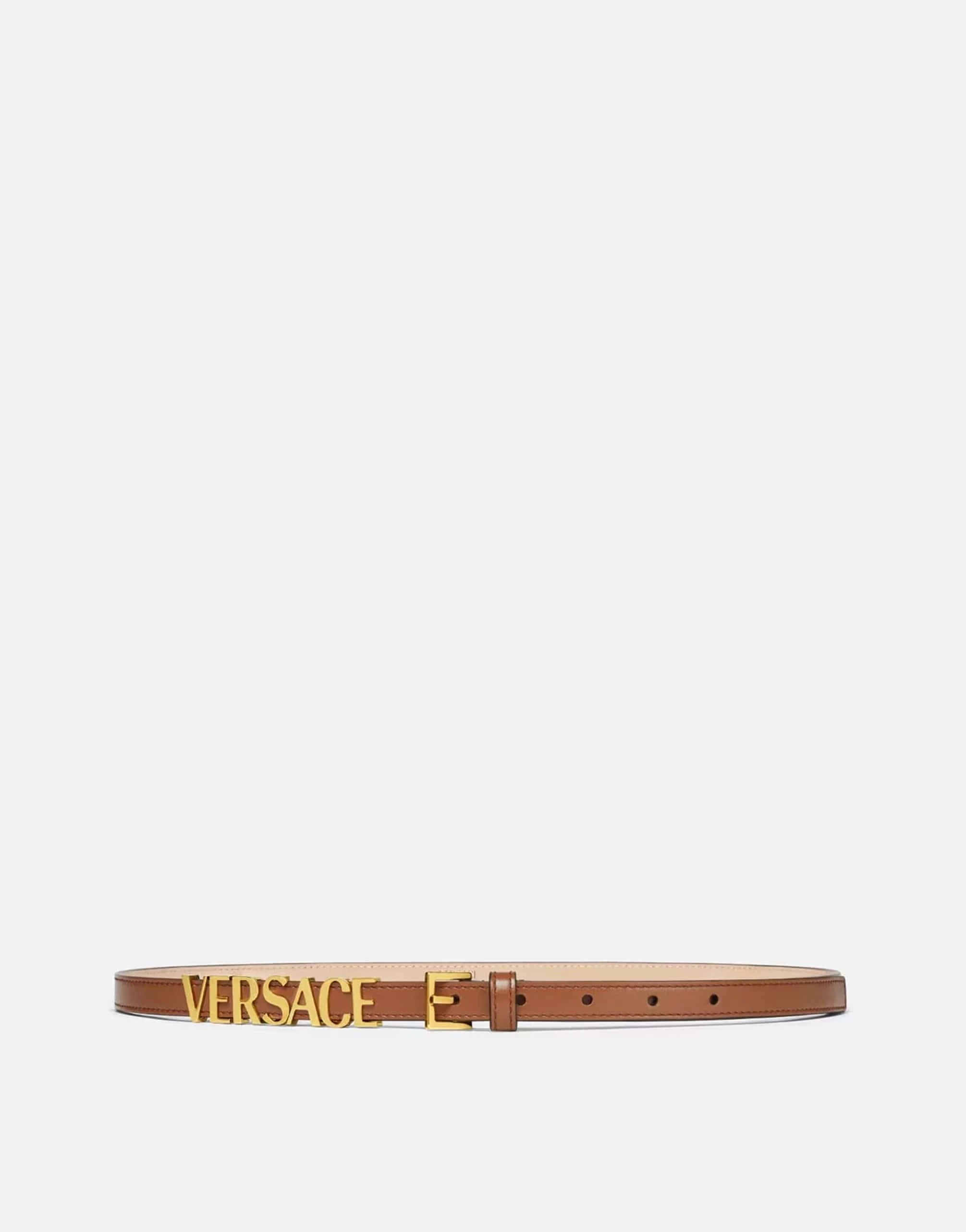 Versace Logo Leather Belt