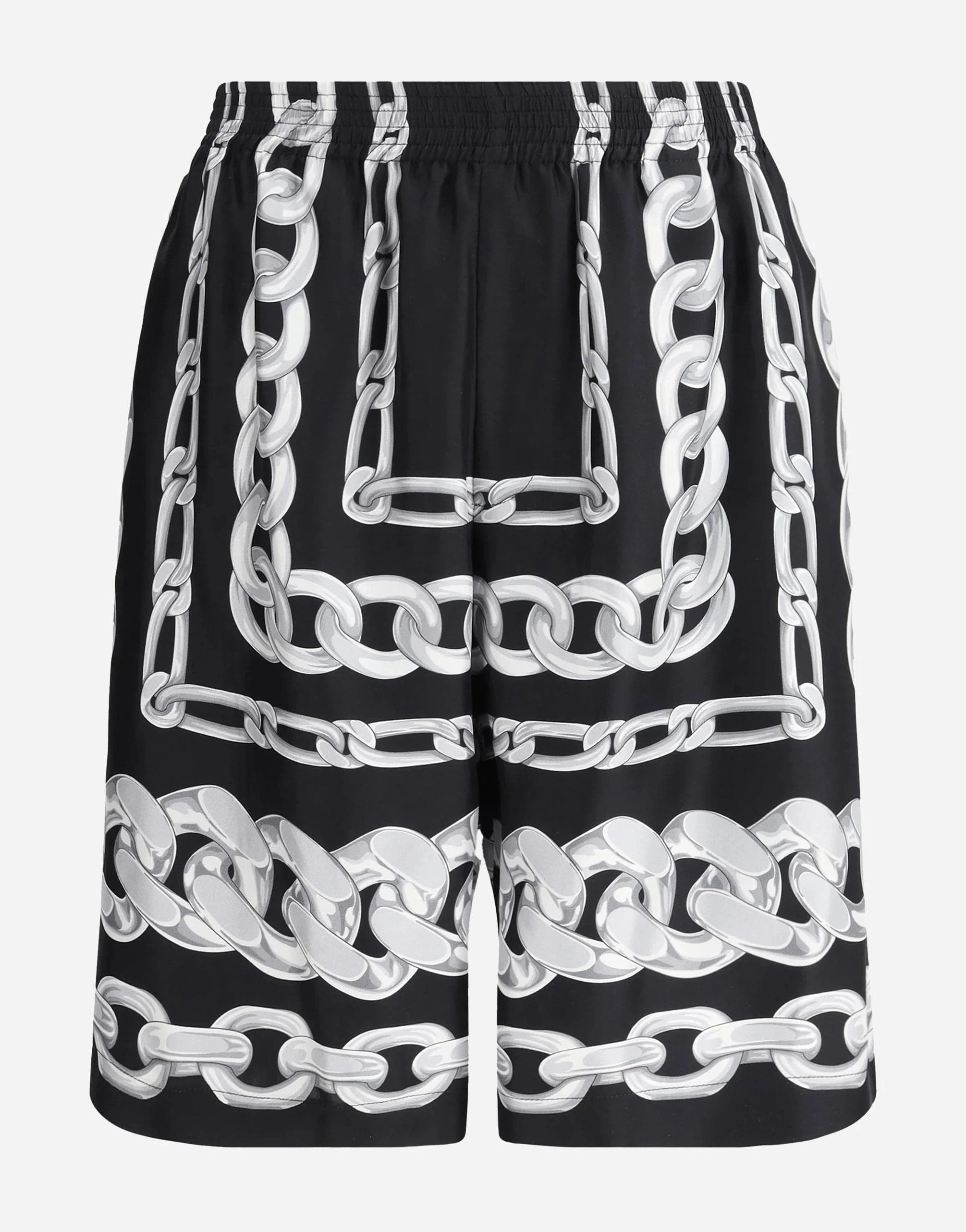 Versace Medusa Chains Silk Shorts