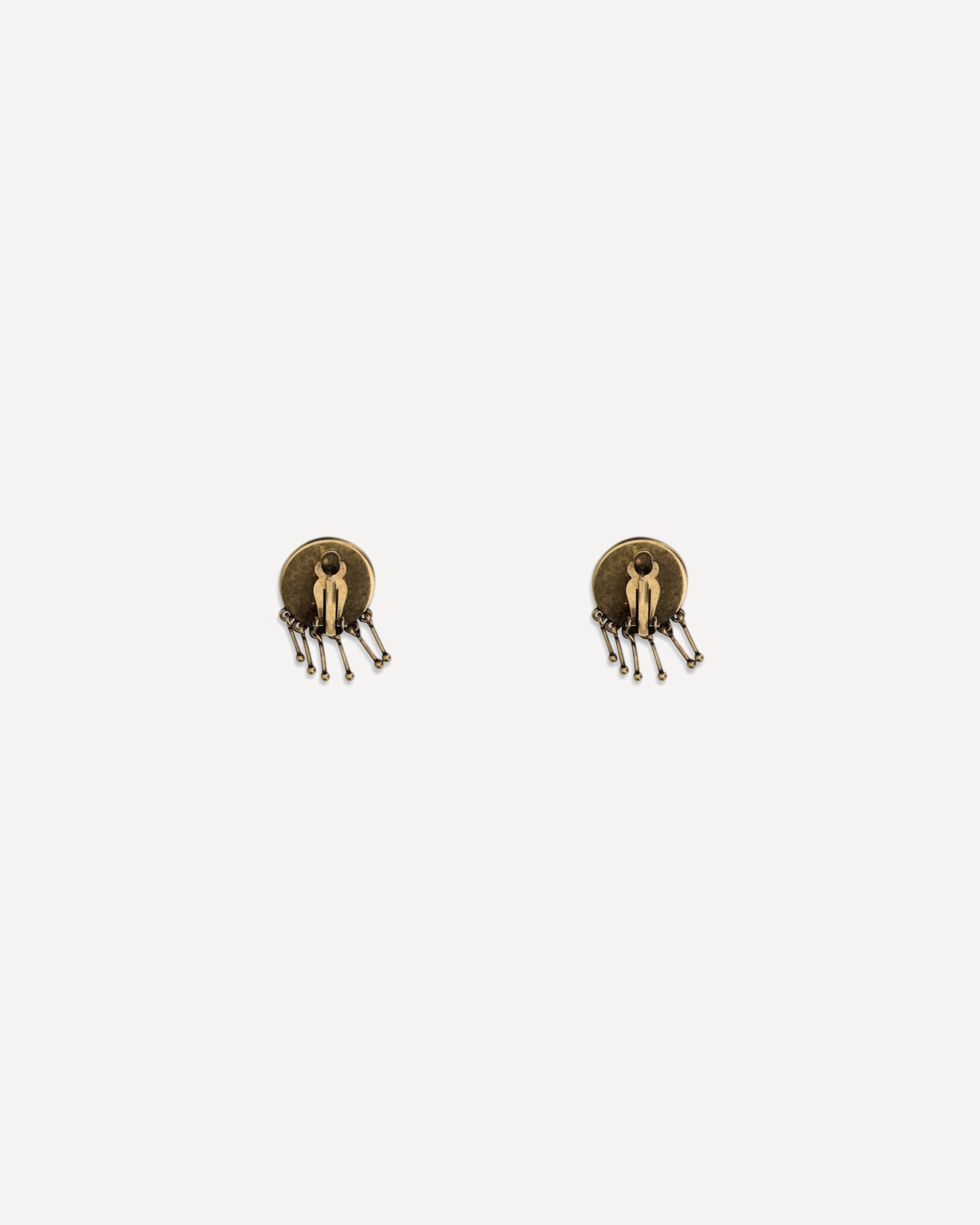 Versace Medusa Clip-On Drop Earrings - alternate view