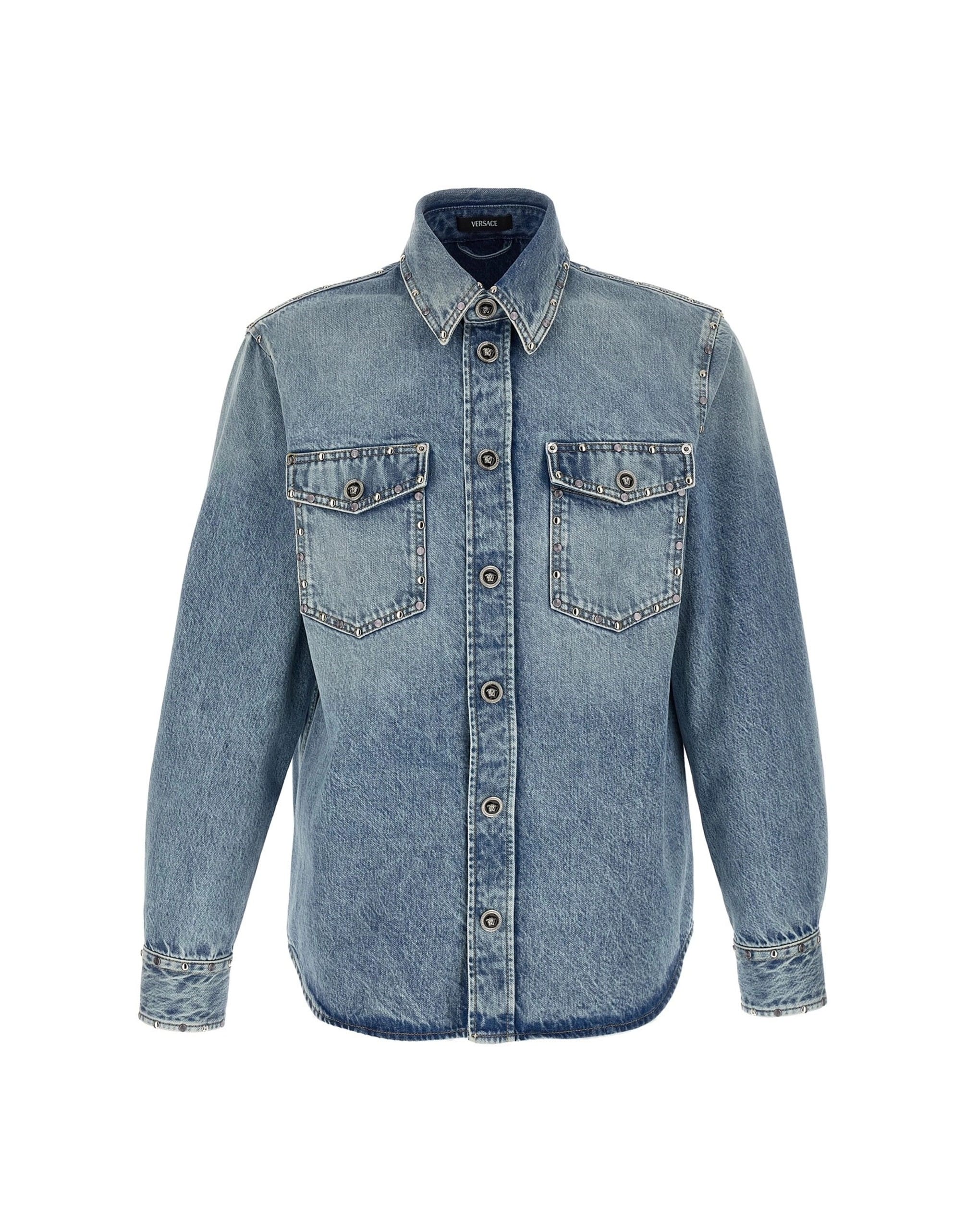 Versace Versace Medusa Denim Shirt