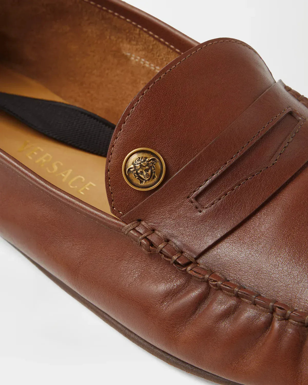 Versace Medusa Embellished Guanto Loafers