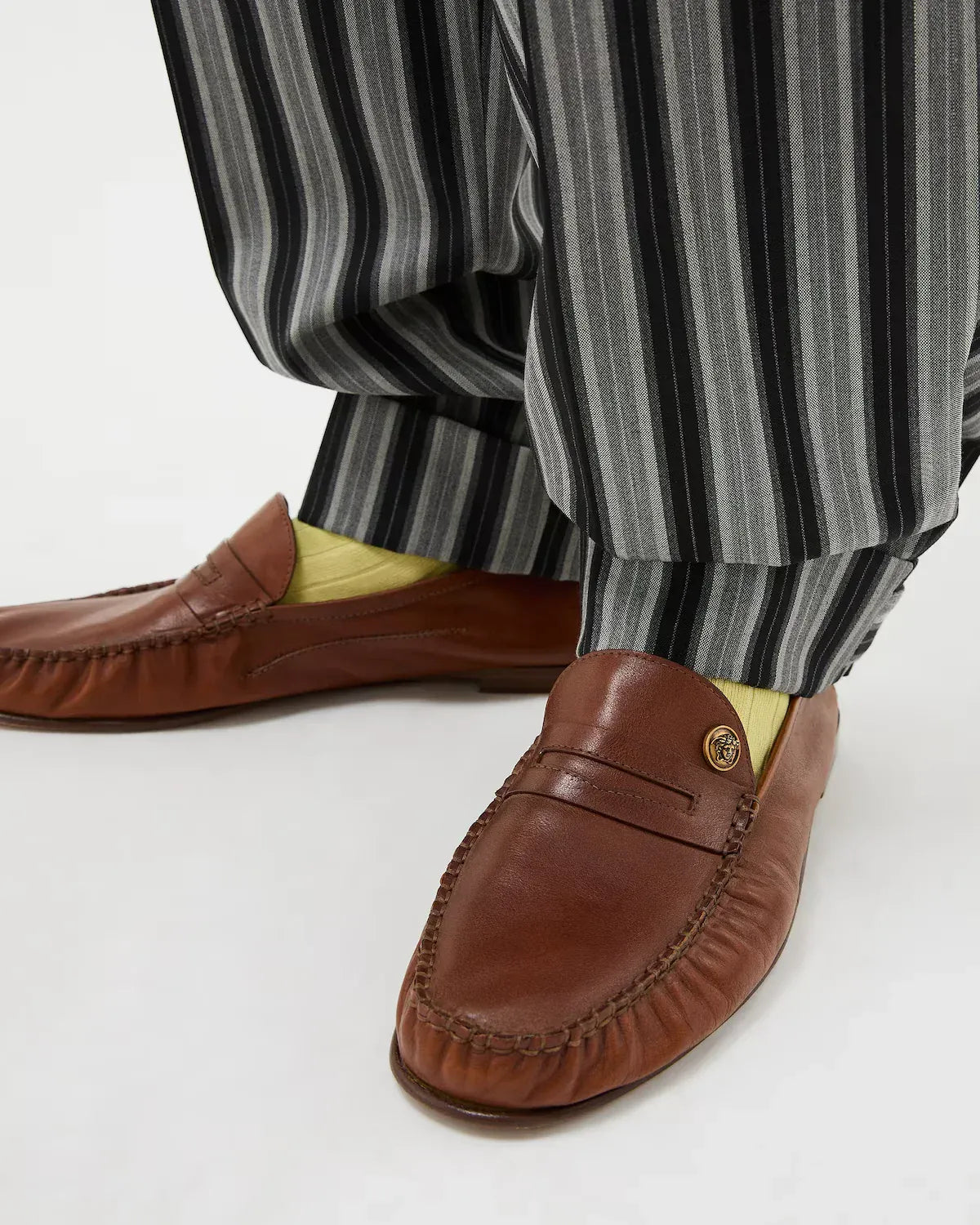 Versace Medusa Embellished Guanto Loafers - alternate view
