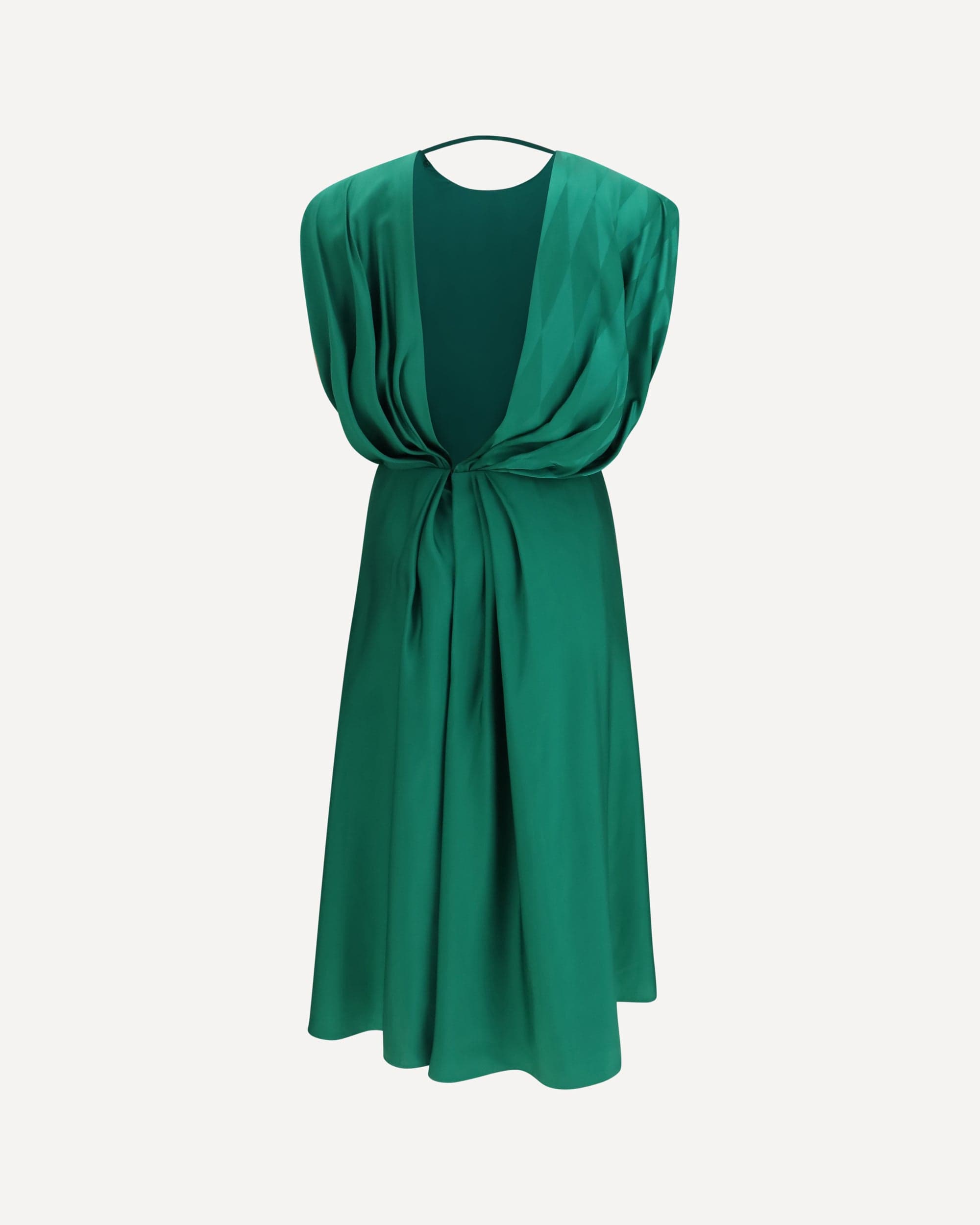 Versace Midi Silk Dress With Twist Detail - alternate view