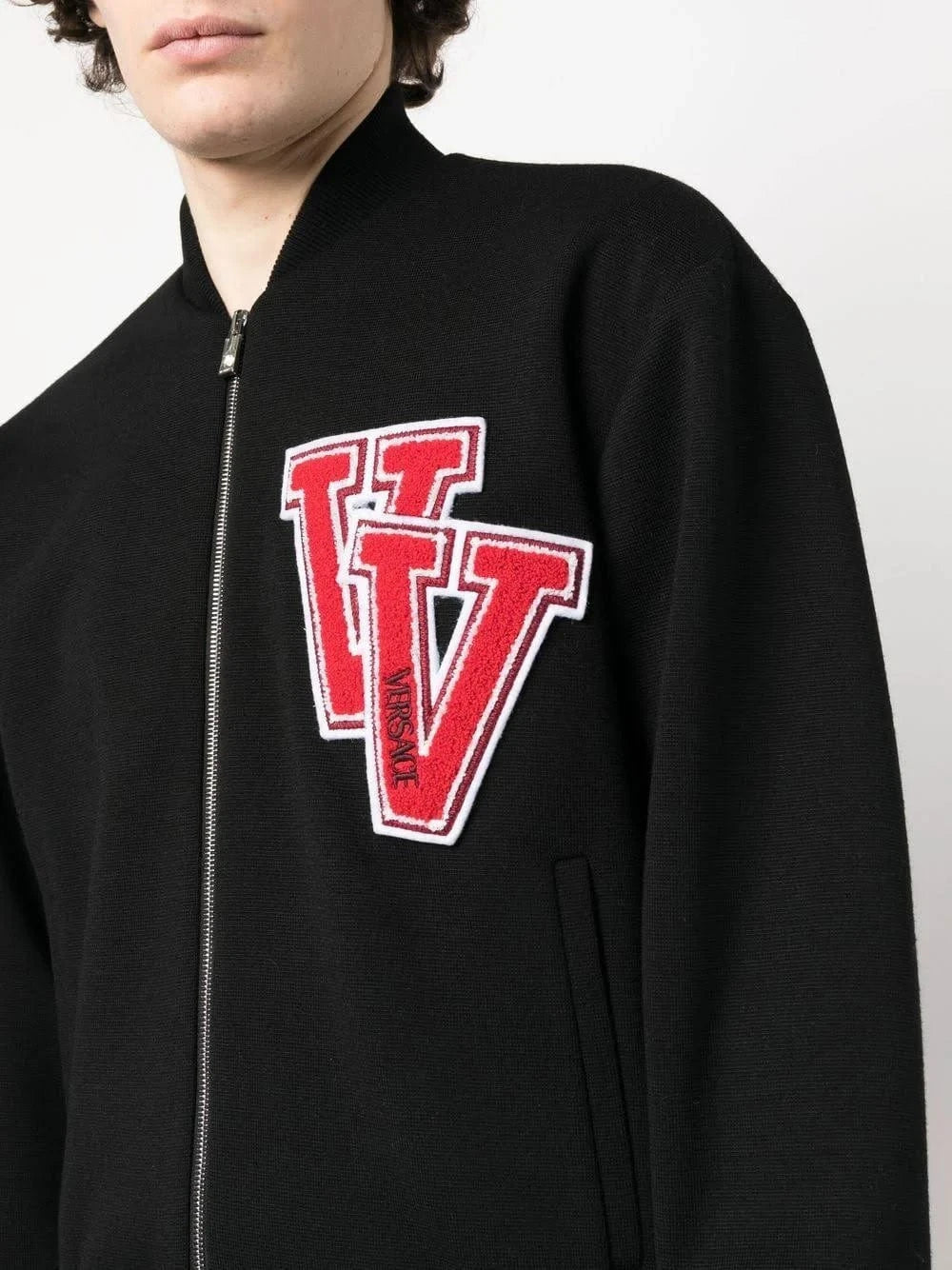 Versace Patched Bomber Jacket