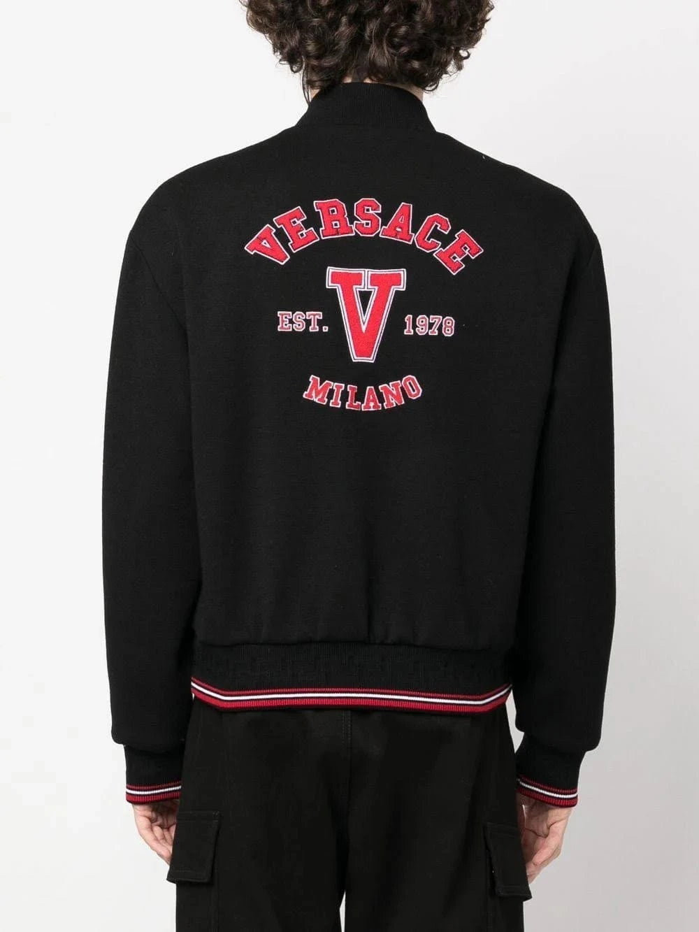 Versace Patched Bomber Jacket