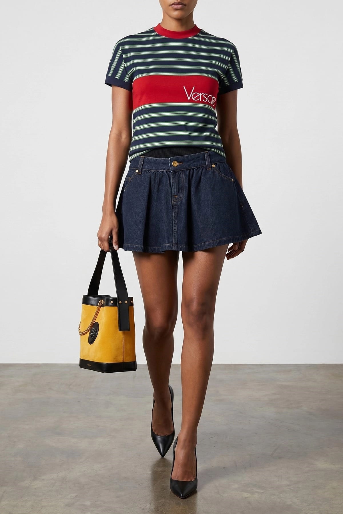 Versace Versace Pivot Small Bucket Bag
