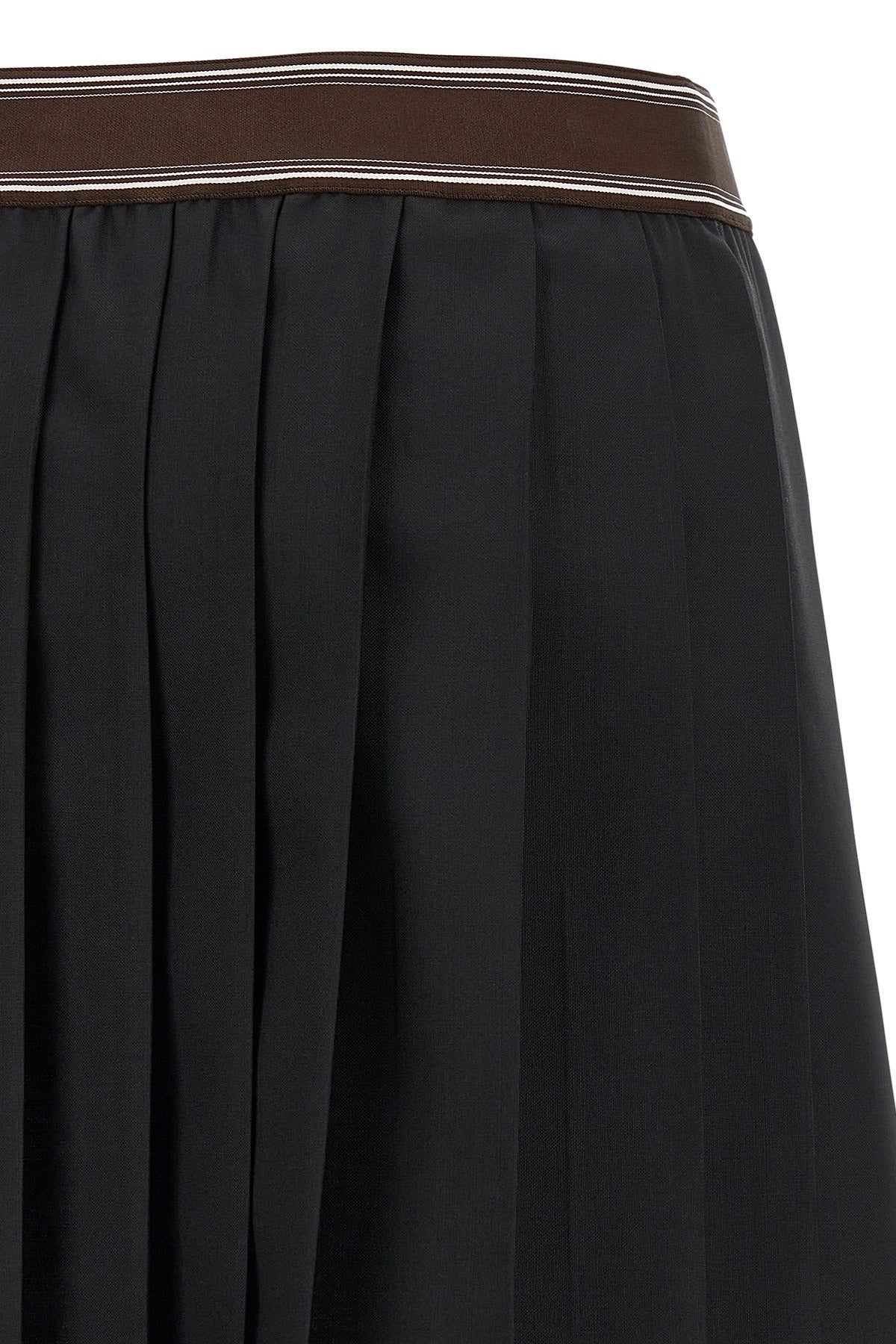 Versace Pleated Medusa Mini Skirt
