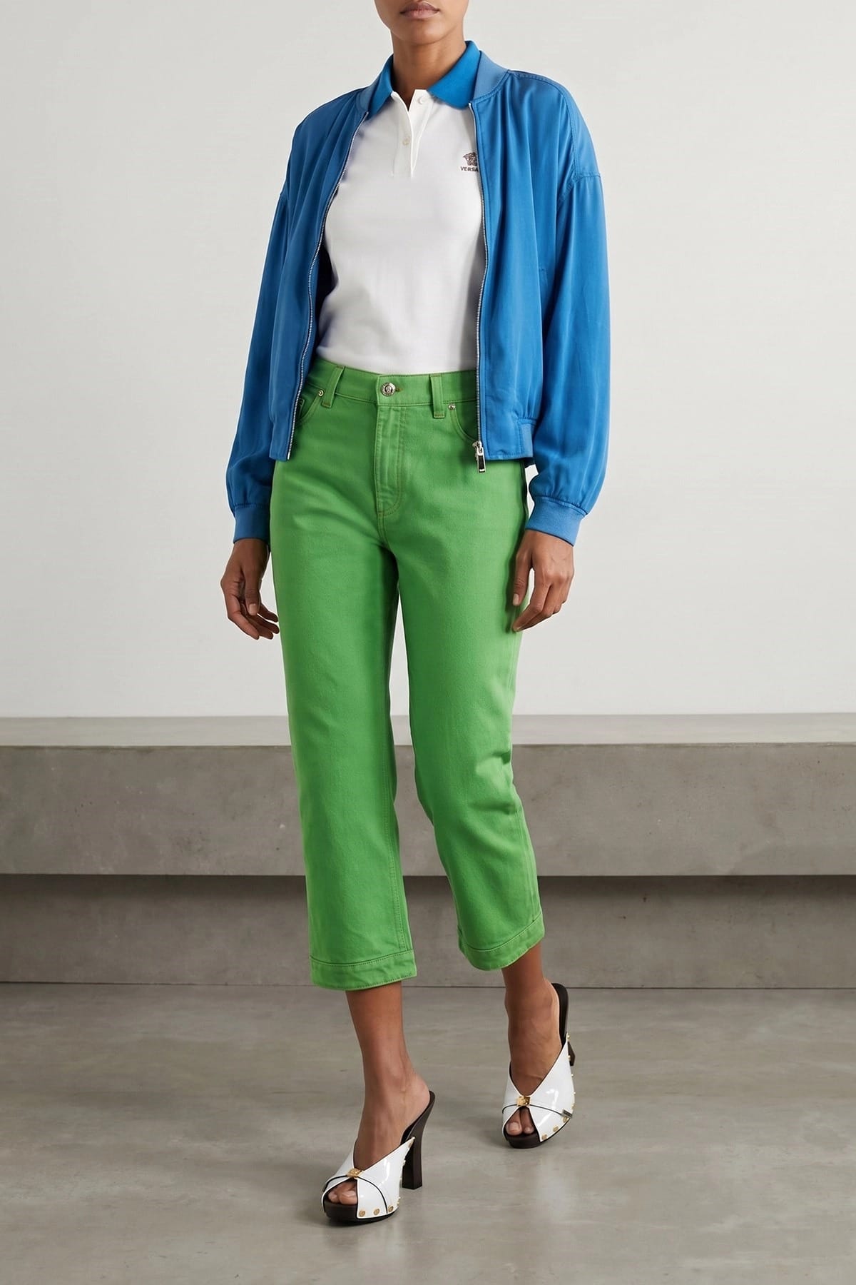 Versace Blouson in popeline di seta - alternate view