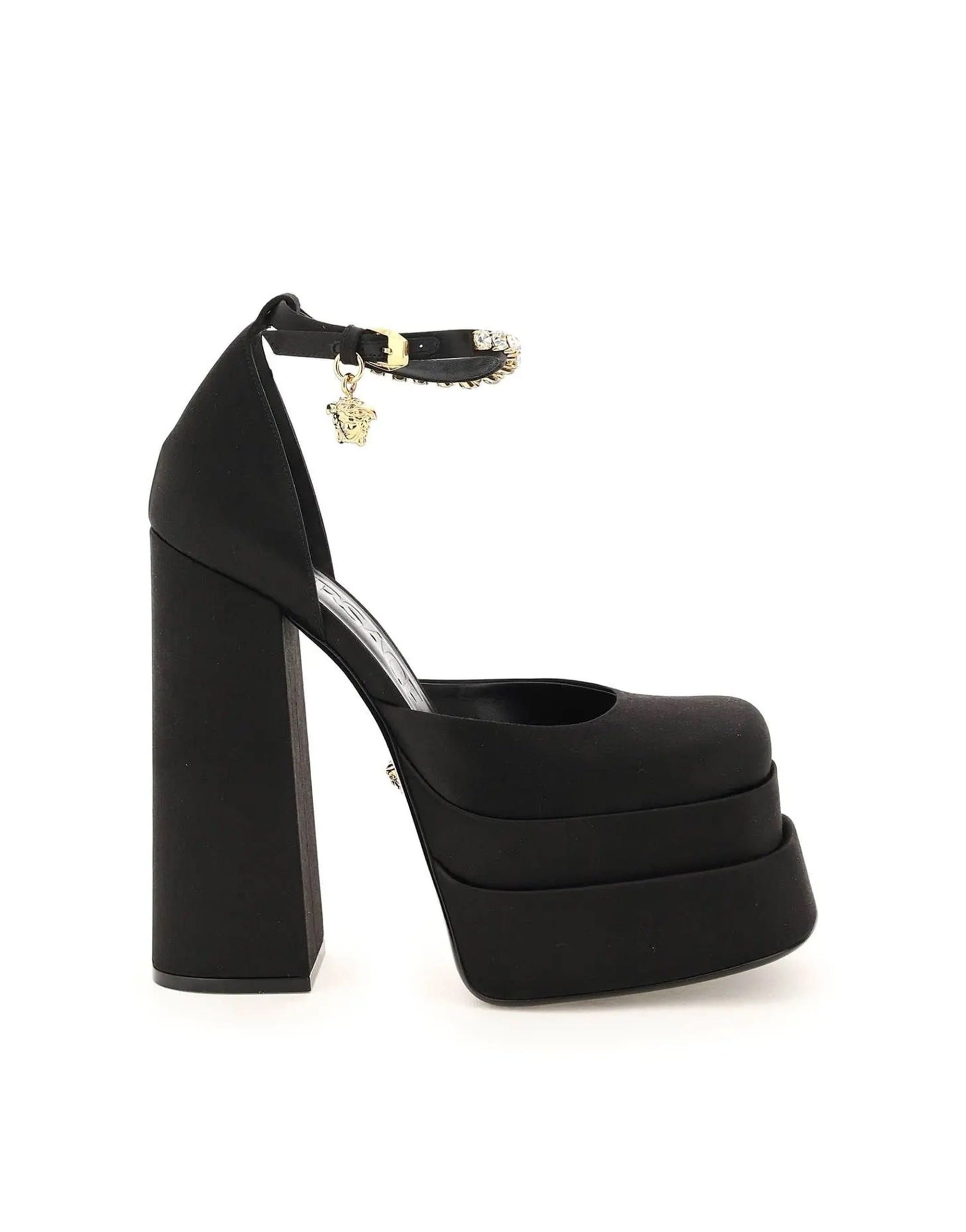 Versace Silk Satin Platform Pumps