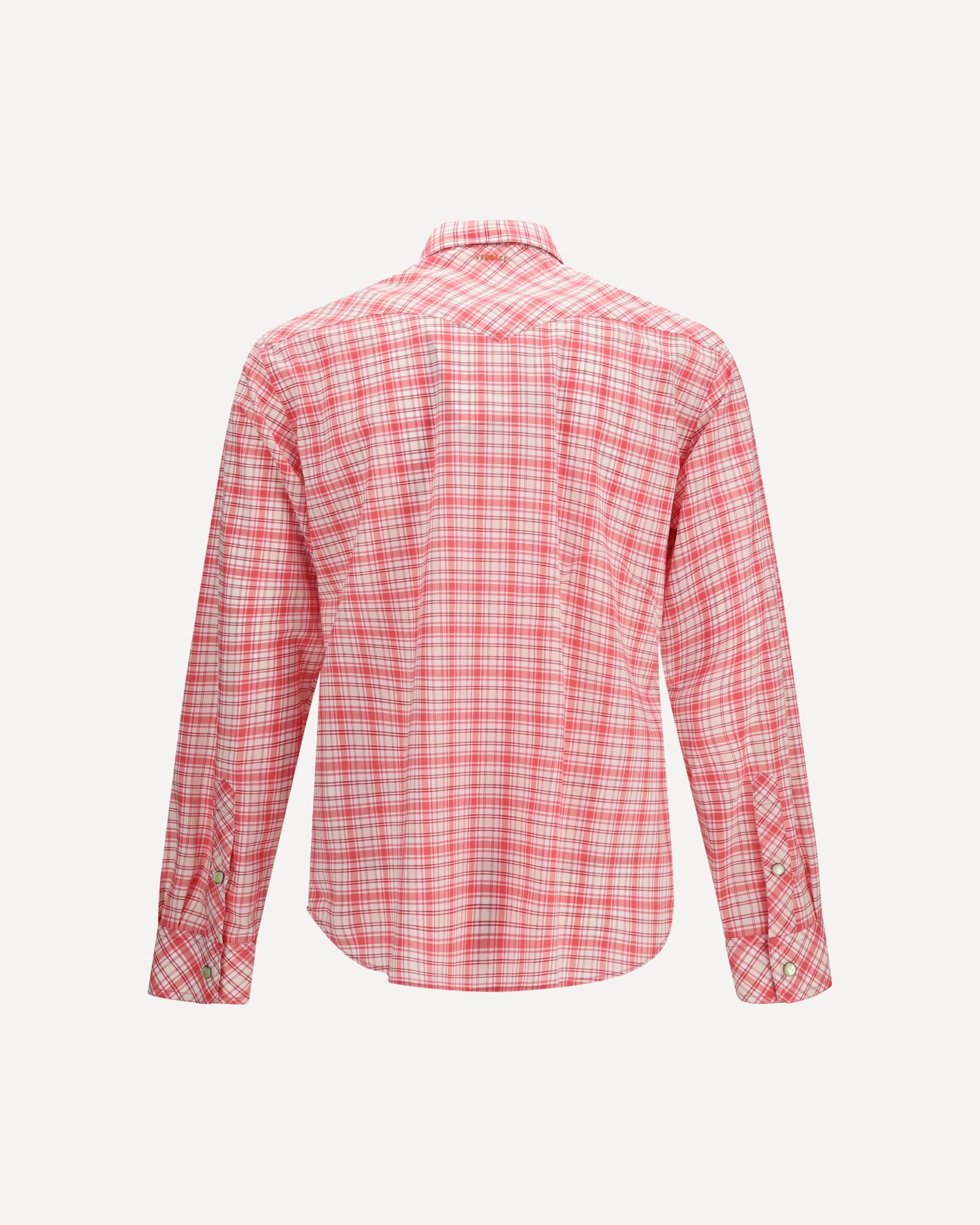 Versace Slim Checked Cotton Poplin Shirt - alternate view
