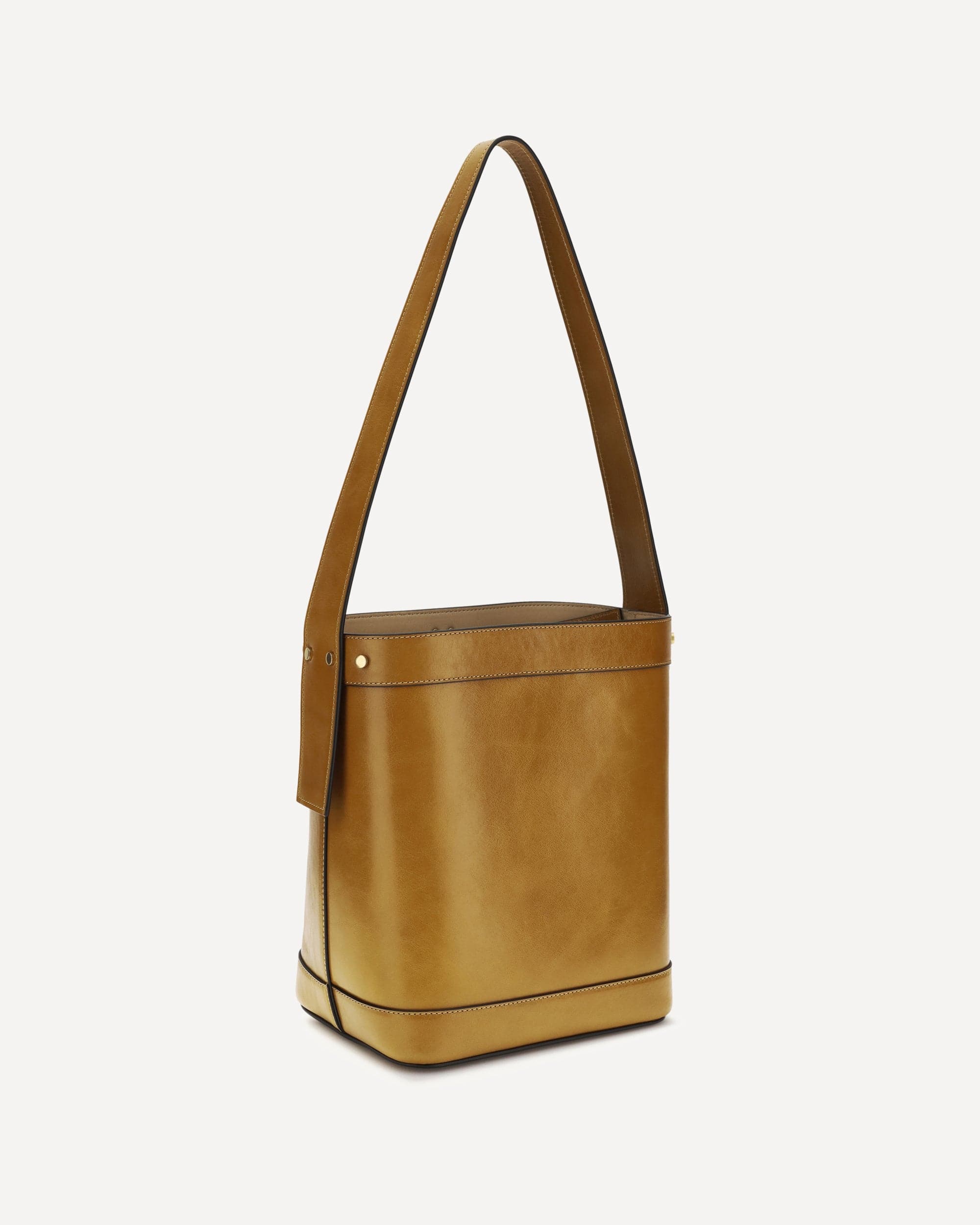 Versace Small Leather Pivot Bucket Bag