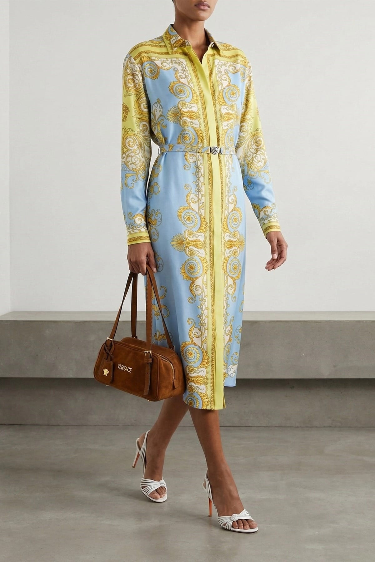 Versace Versace Spring Barocco Chemisier Dress