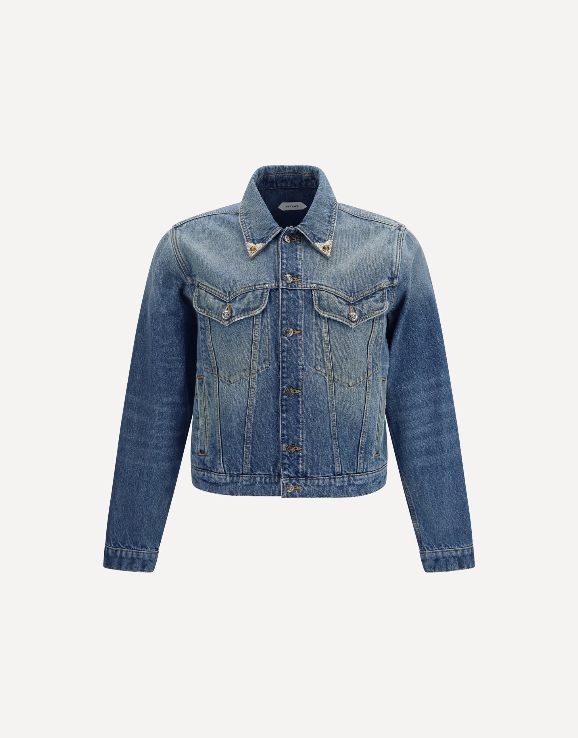 Versace джинсовая куртка с эффектом stonewashed