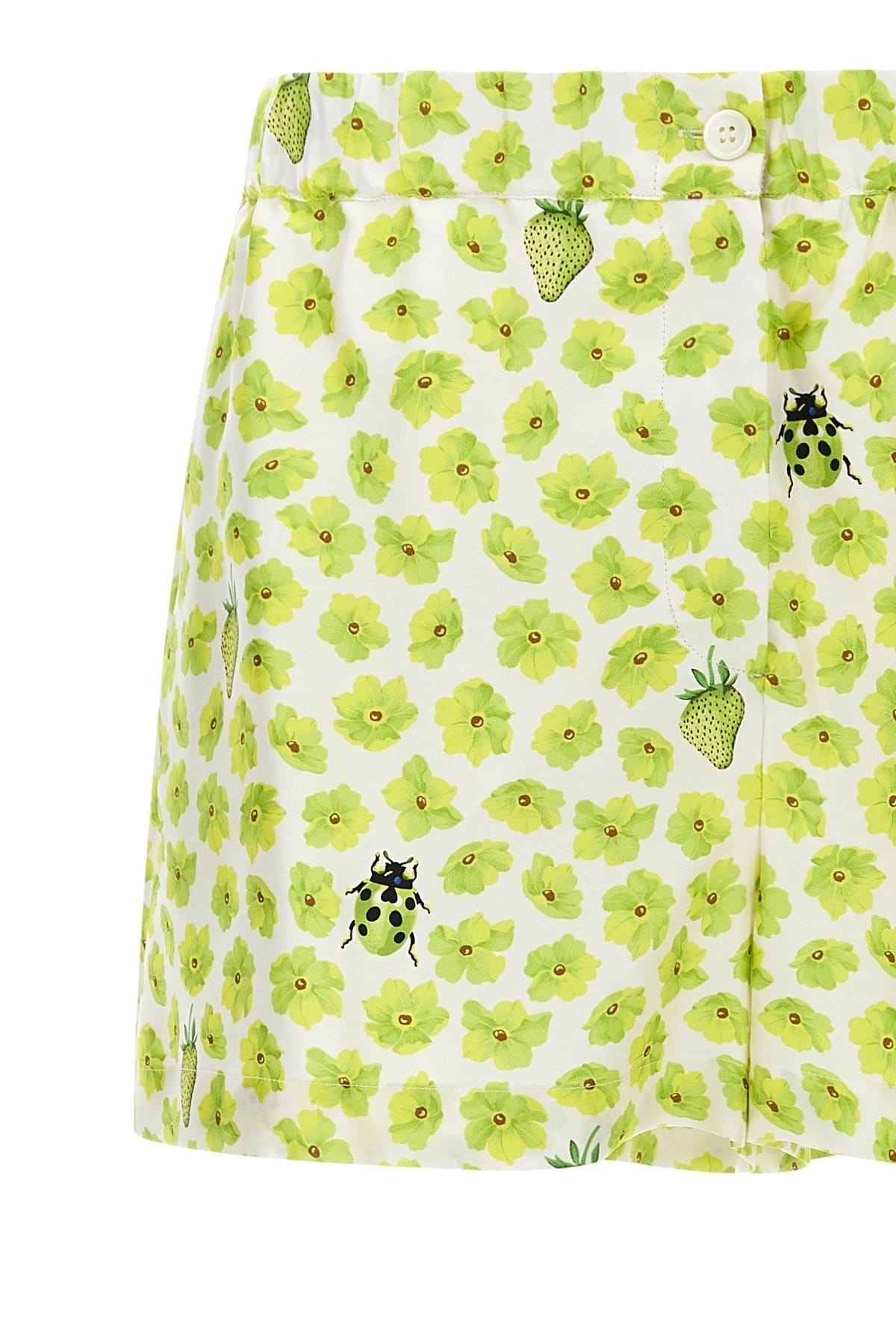 Versace Versace Strawberry Garden Silk Shorts