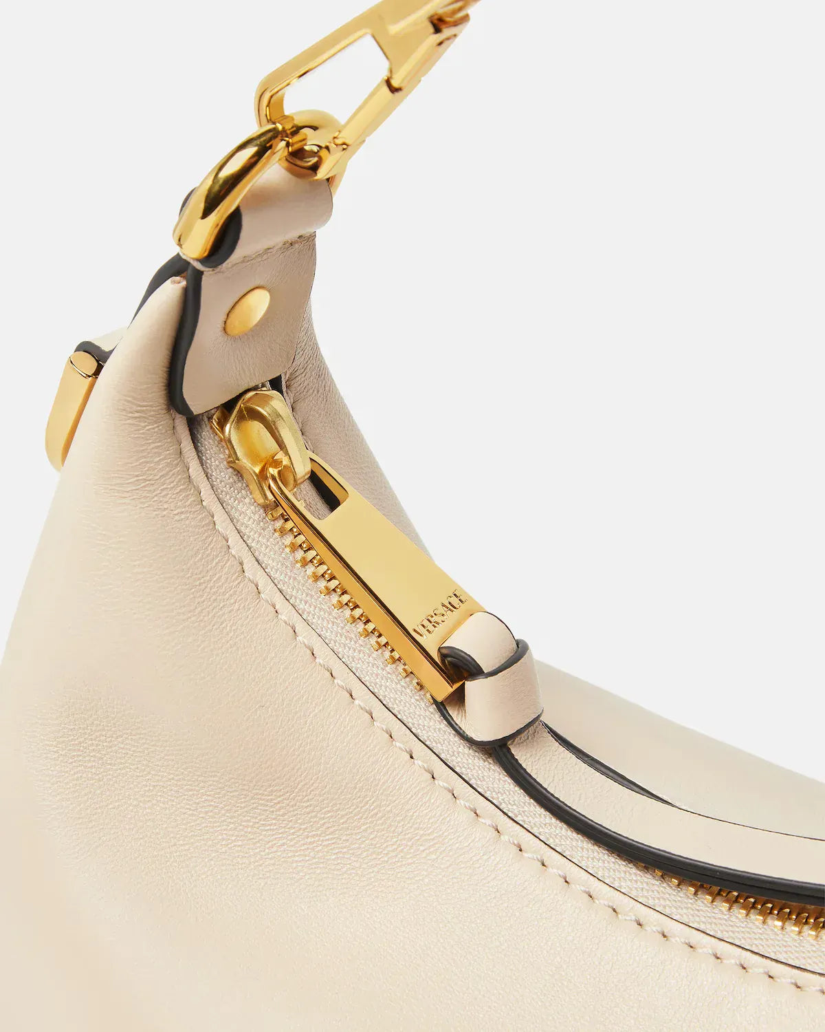 Versace Tag Nappa Hobo Bag
