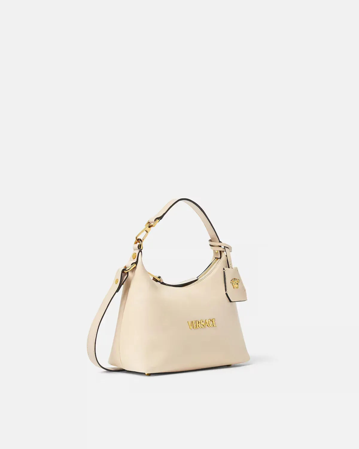 Versace Tag Nappa Hobo Bag