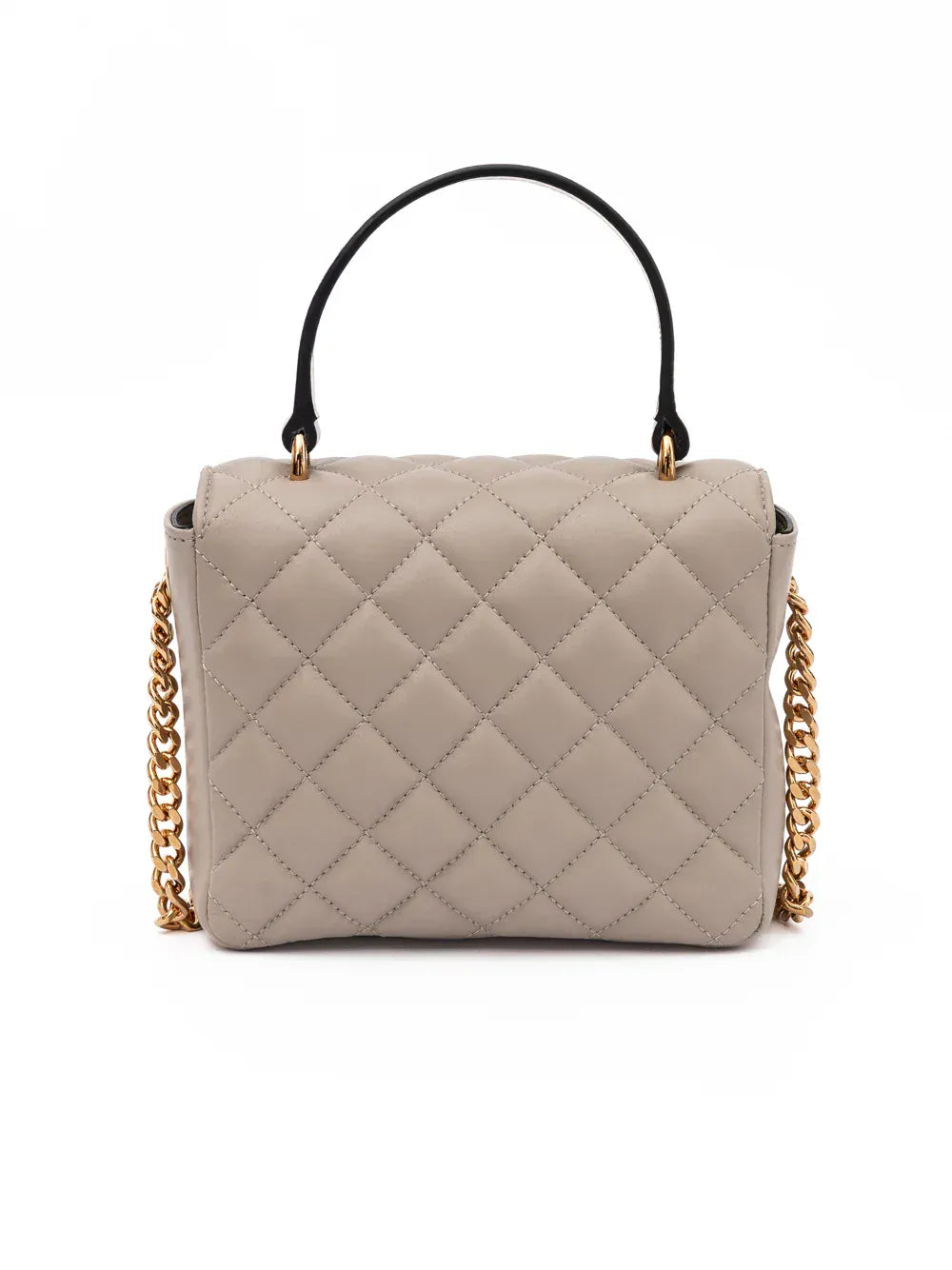 Versace Taupe Quilted Tote Bag