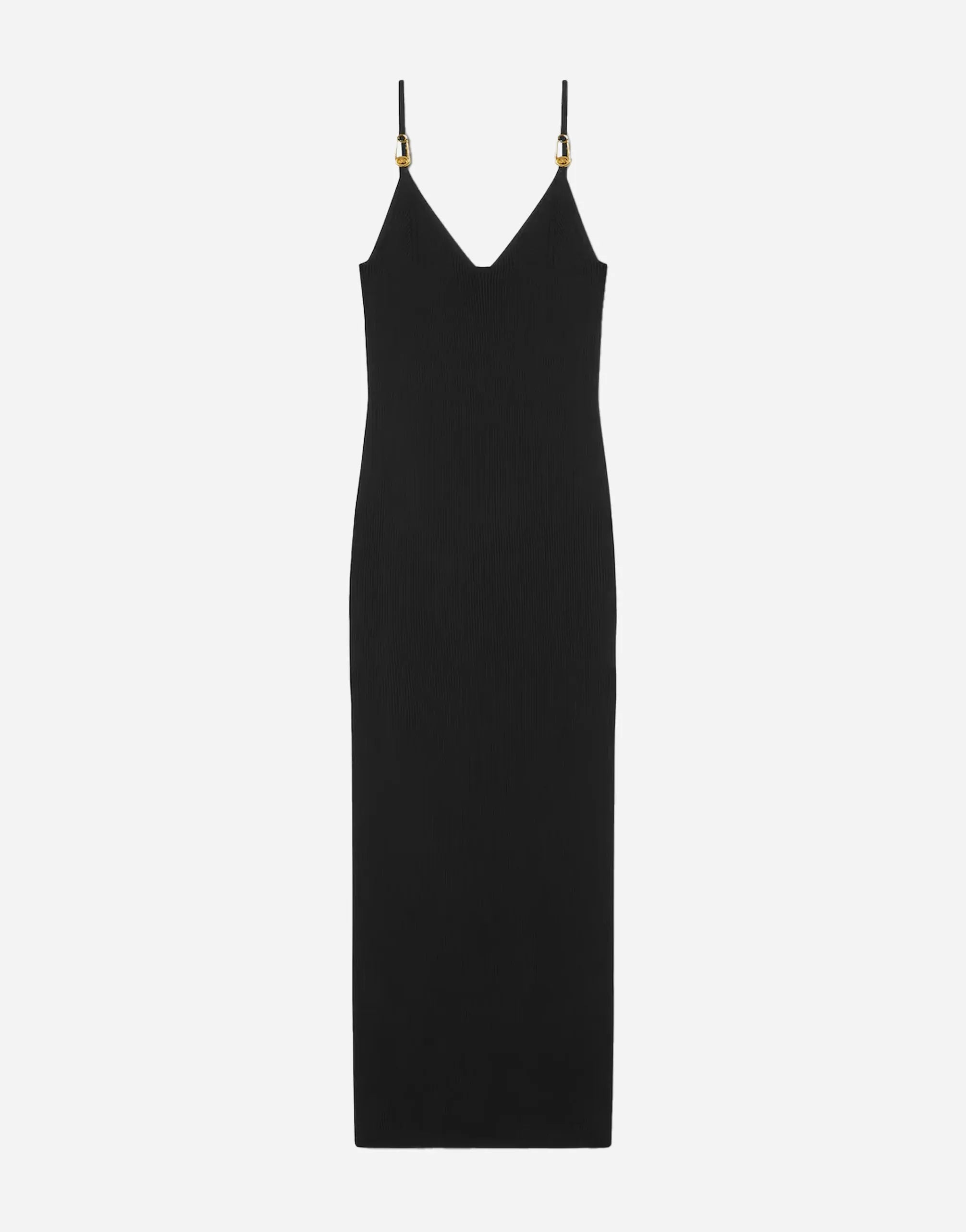 Versace Viscose Knit Midi Dress