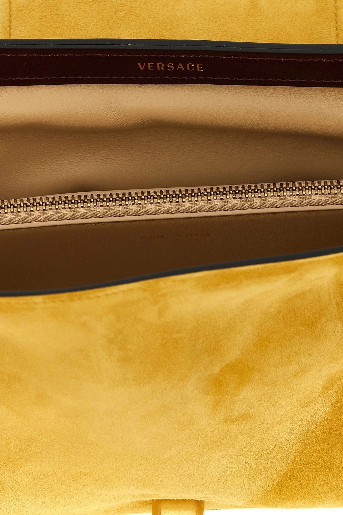 Versace Vivian Suede Clutch