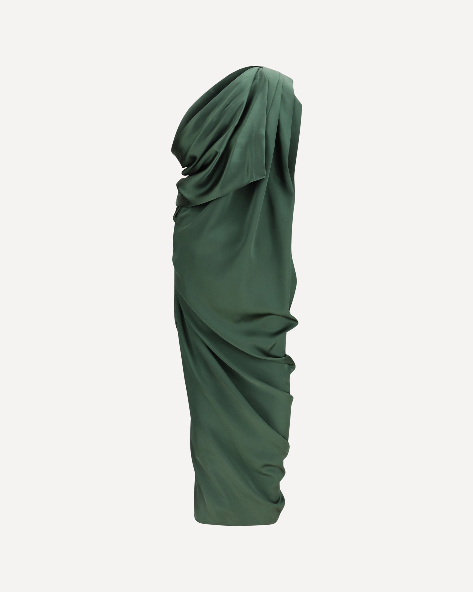 Vivienne Westwood Draped Satin Midi Dress