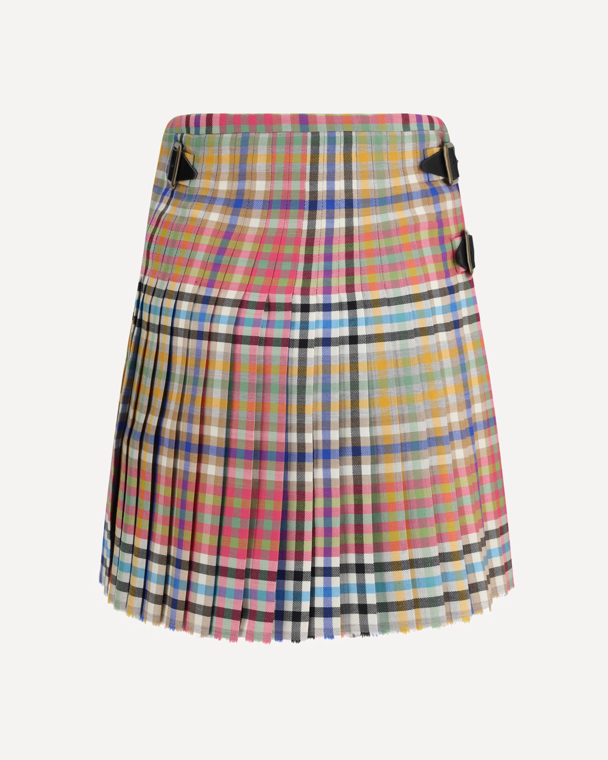 Vivienne Westwood Heather Check Mini Kilt Skirt - alternate view