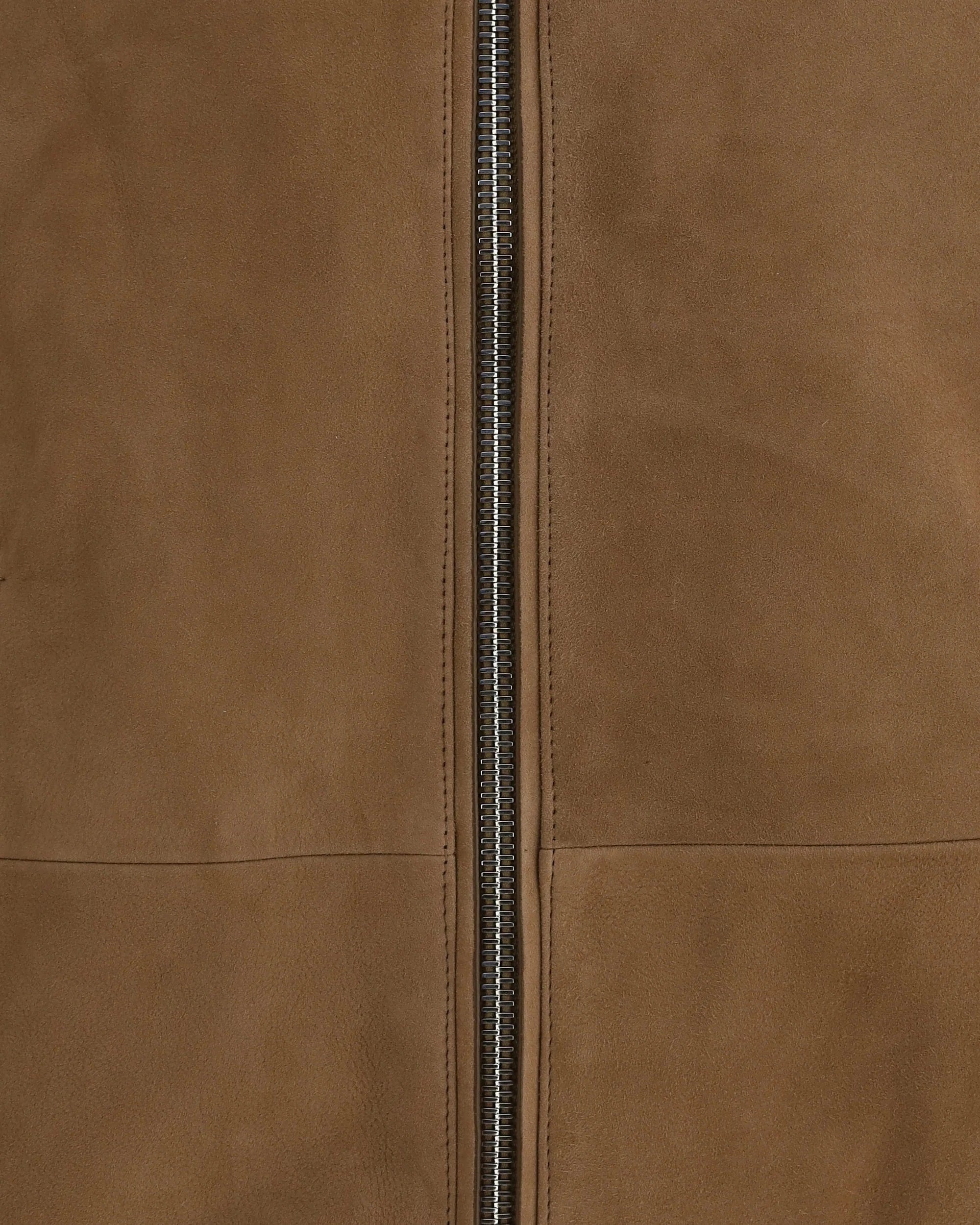 Yves Salomon Suede Leather Varsity Jacket