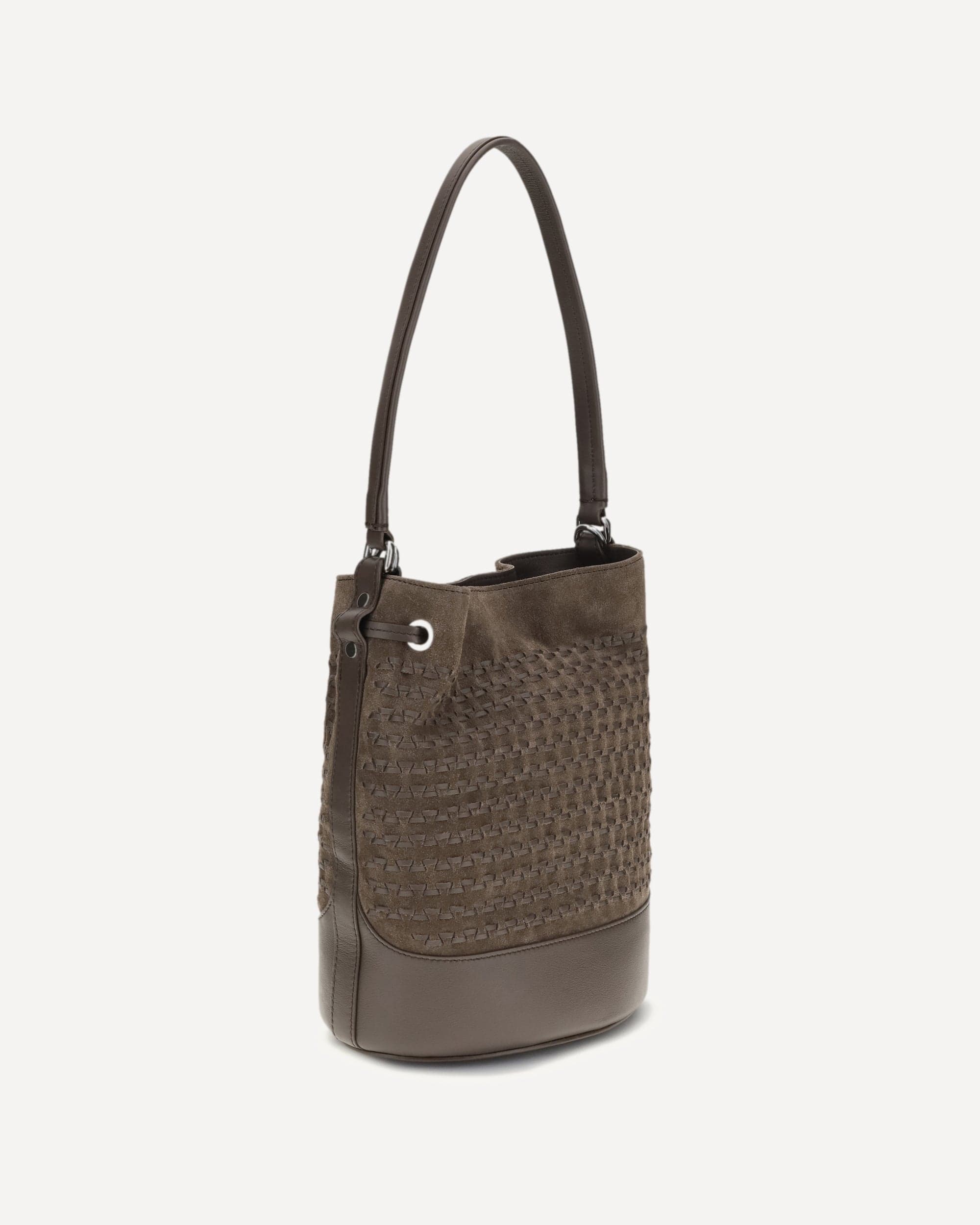 Zanellato Mondà Bucket Bag Suede Woven