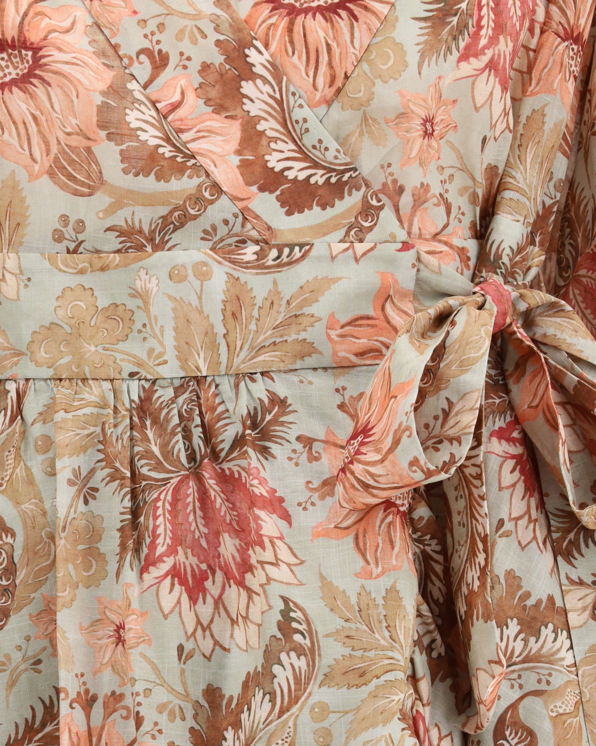 Zimmermann Daylight Floral Cotton Wrap Dress