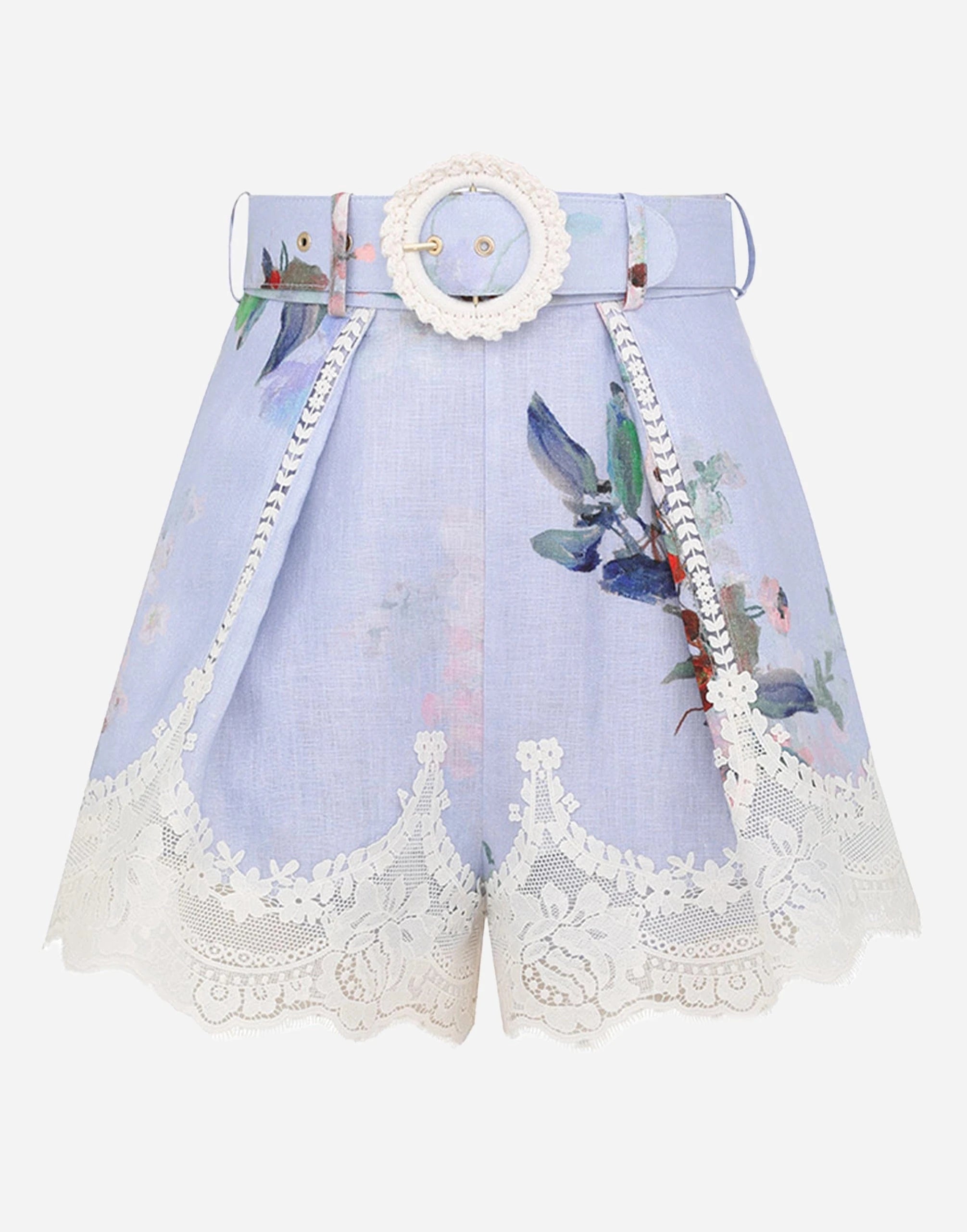 Zimmermann Everley Lace Trim Tuck Short