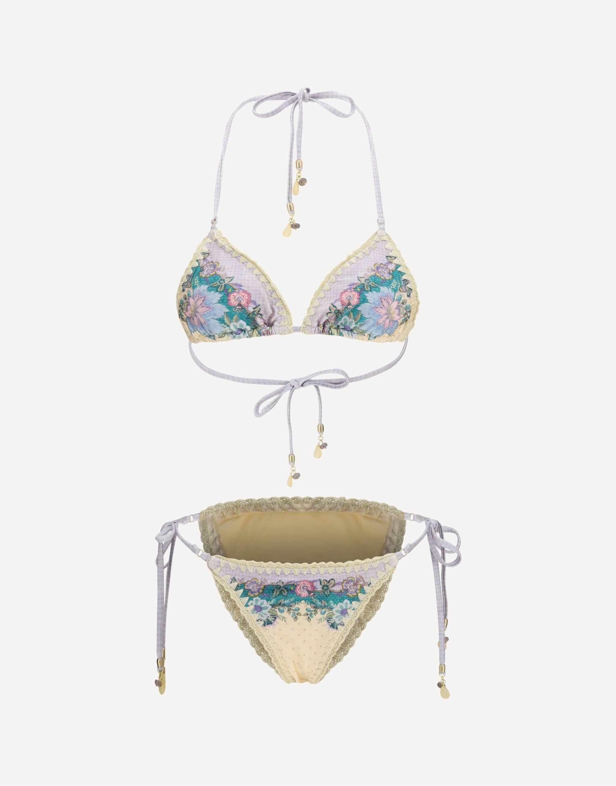 Zimmermann Zimmermann Indra Crochet Detail Bikini