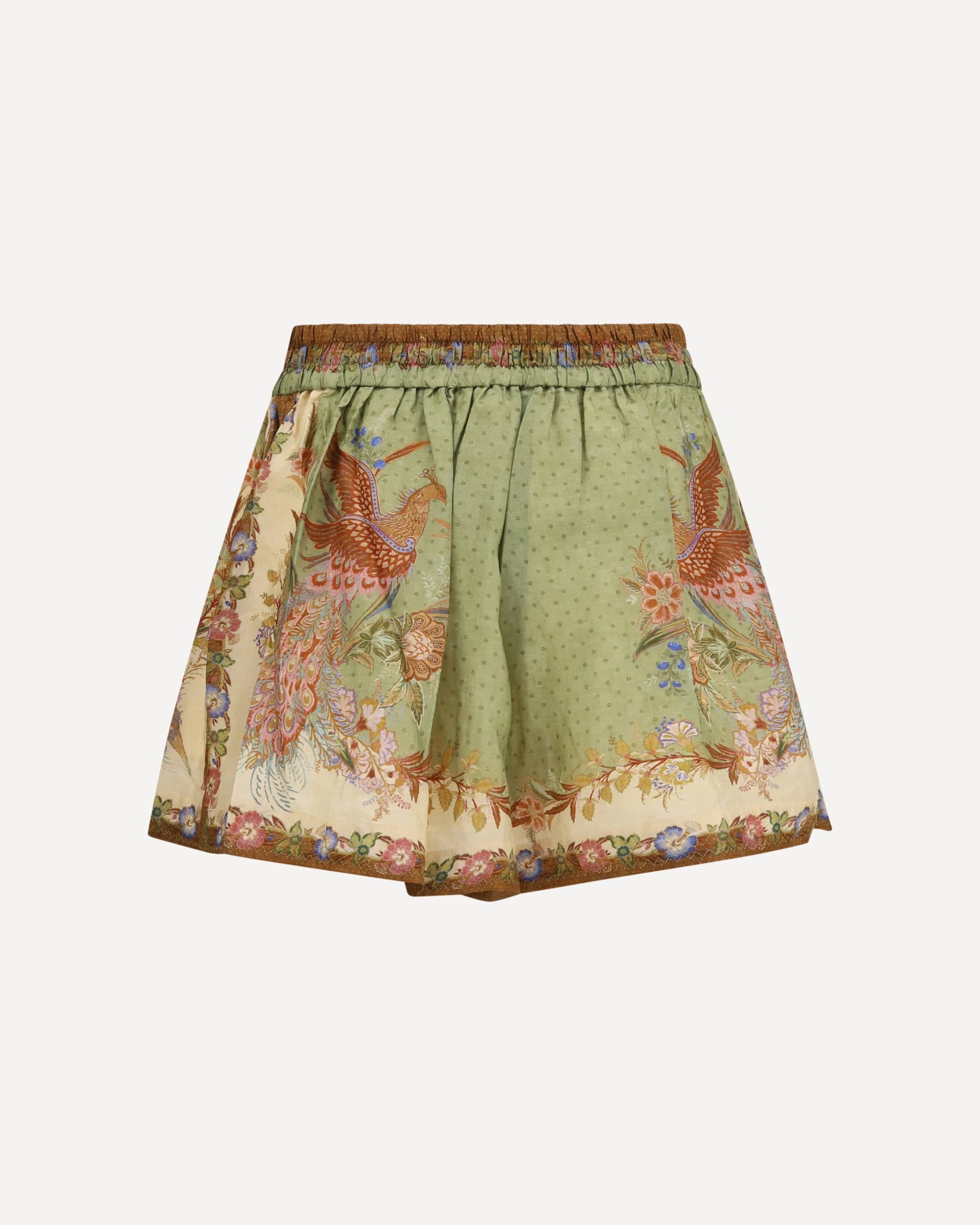 Zimmermann Indra Silk Drawstring Shorts - alternate view