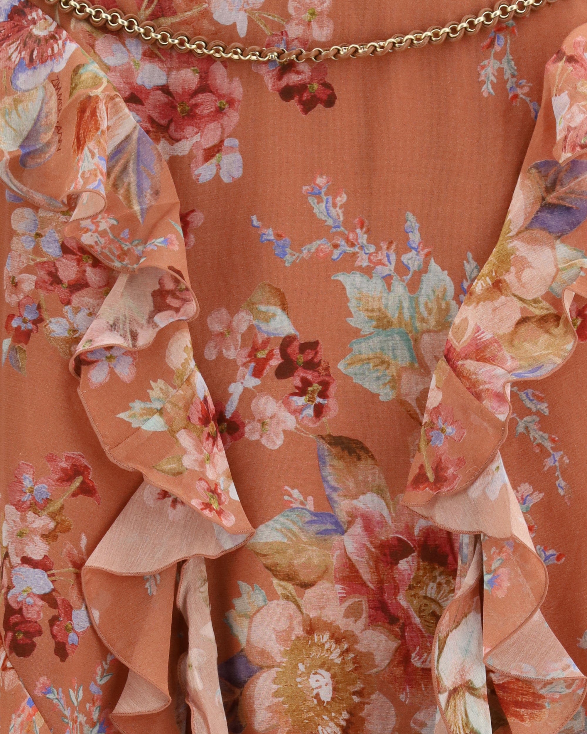 Zimmermann Long Ruffle Maxi Skirt