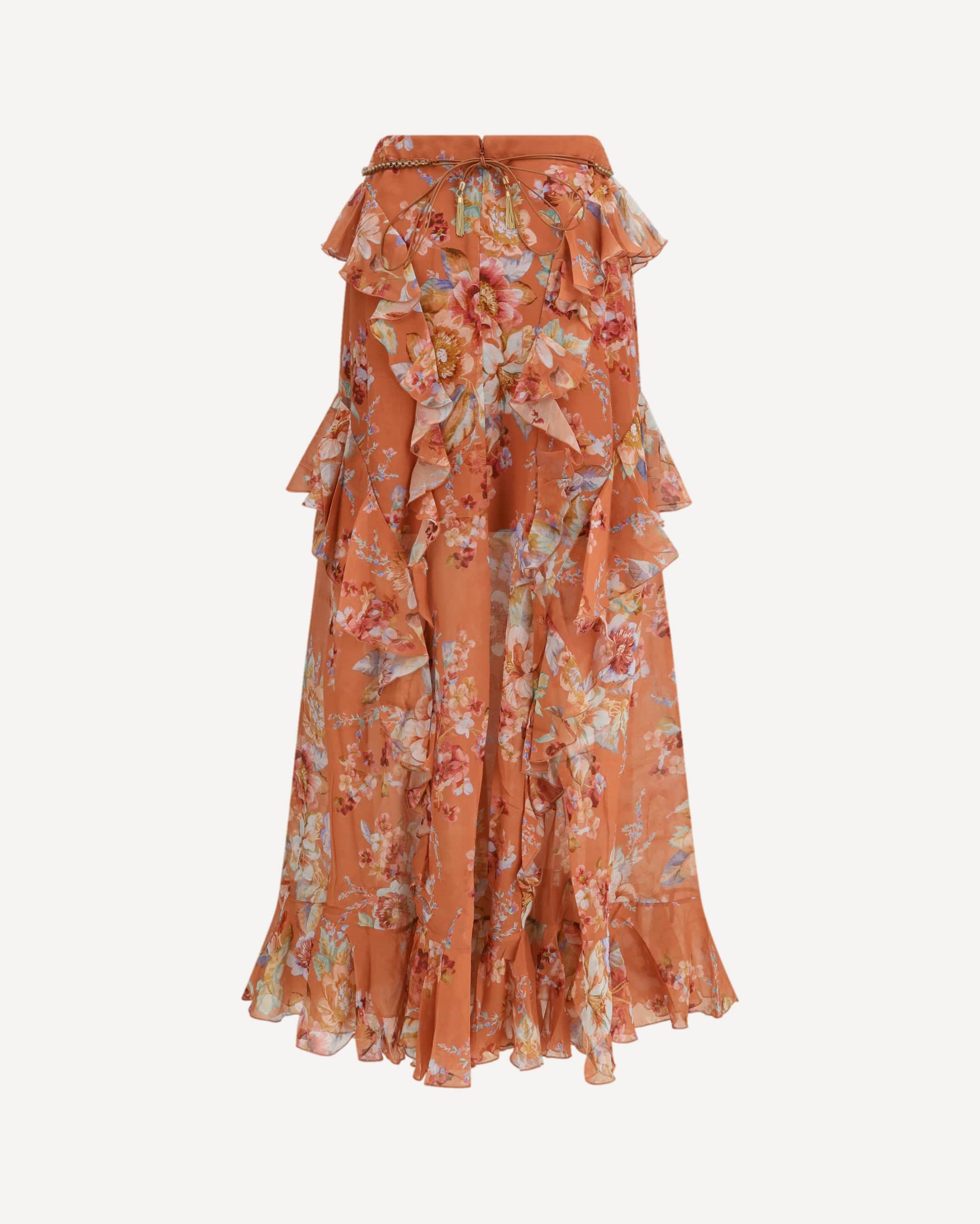 Zimmermann Long Ruffle Maxi Skirt