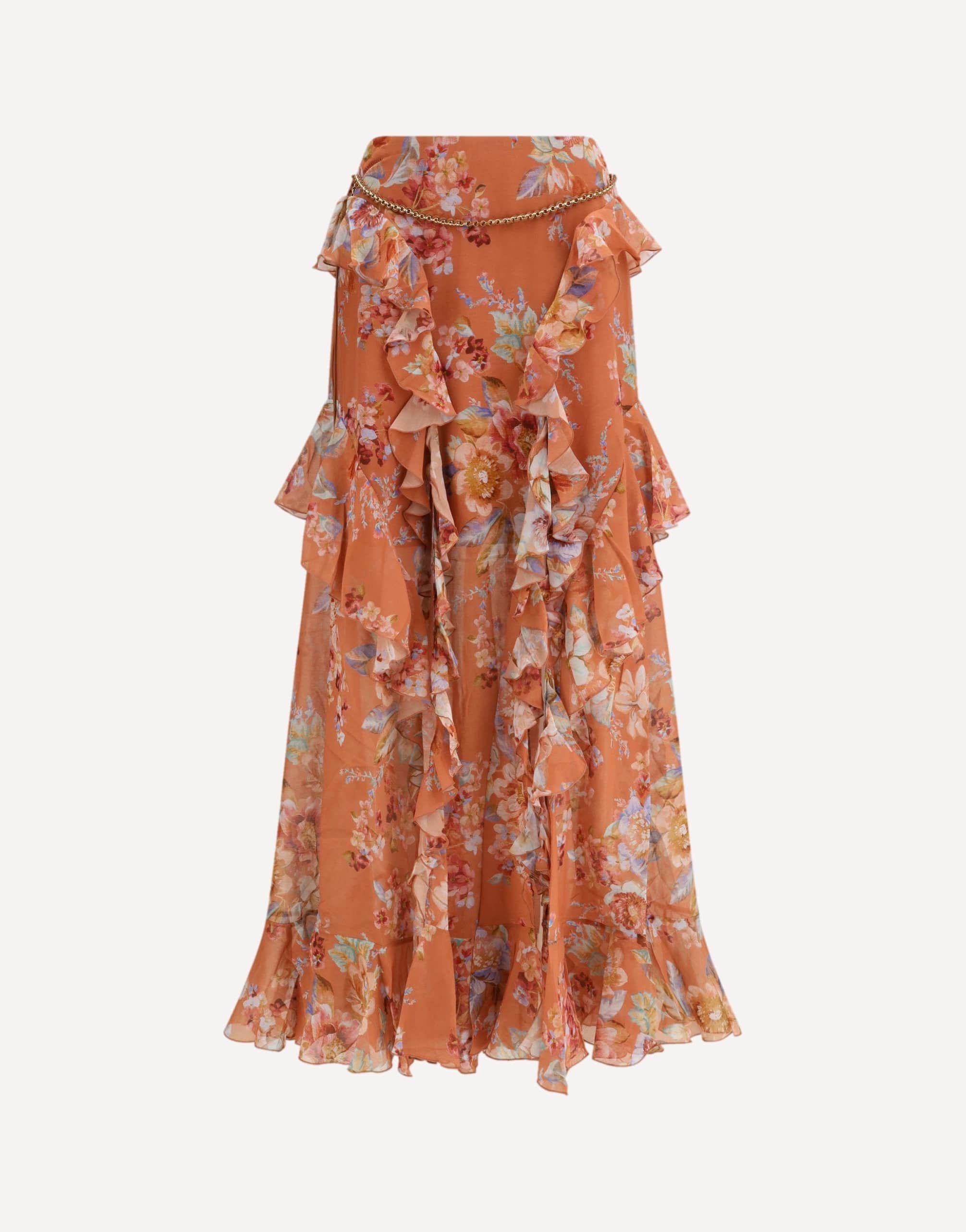 Zimmermann Long Ruffle Maxi Skirt
