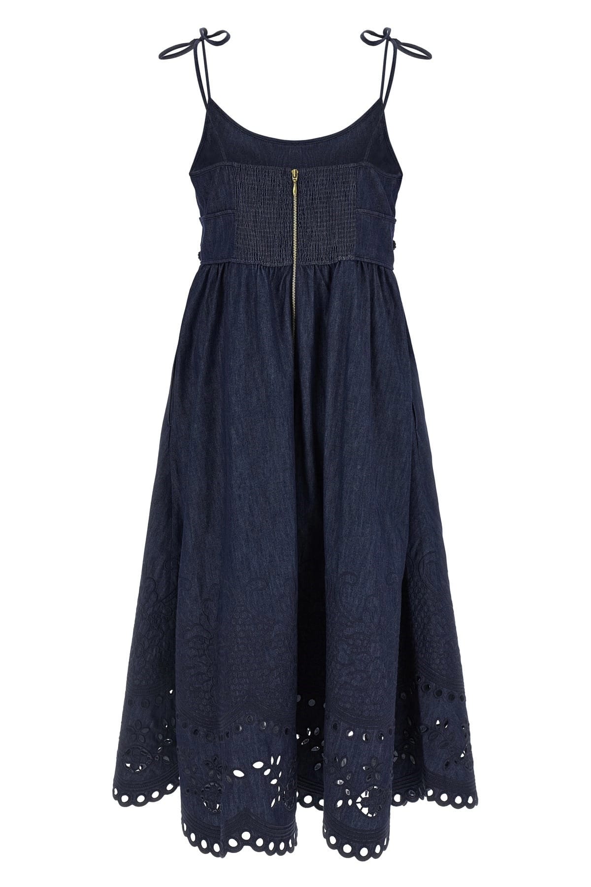Zimmermann Zimmermann Mahon Cotton Denim Midi Dress