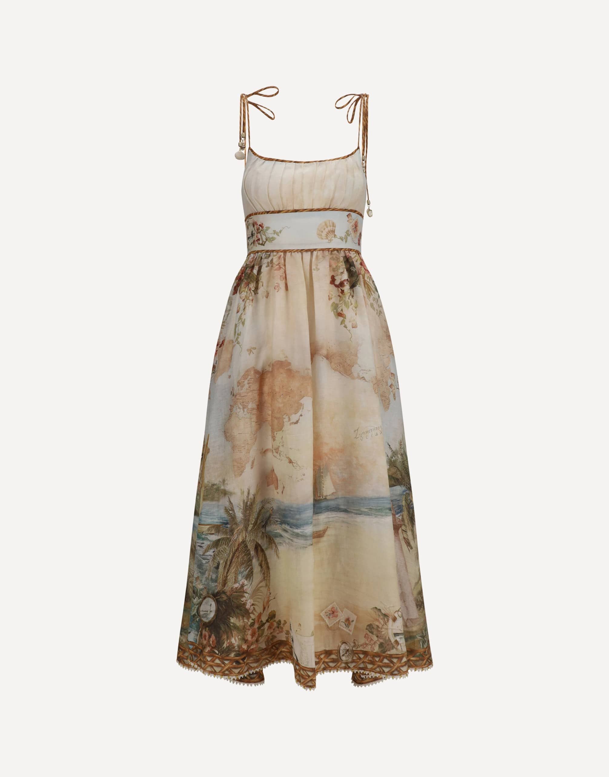 Zimmermann Zimmermann Mahon Linen Corset Dress