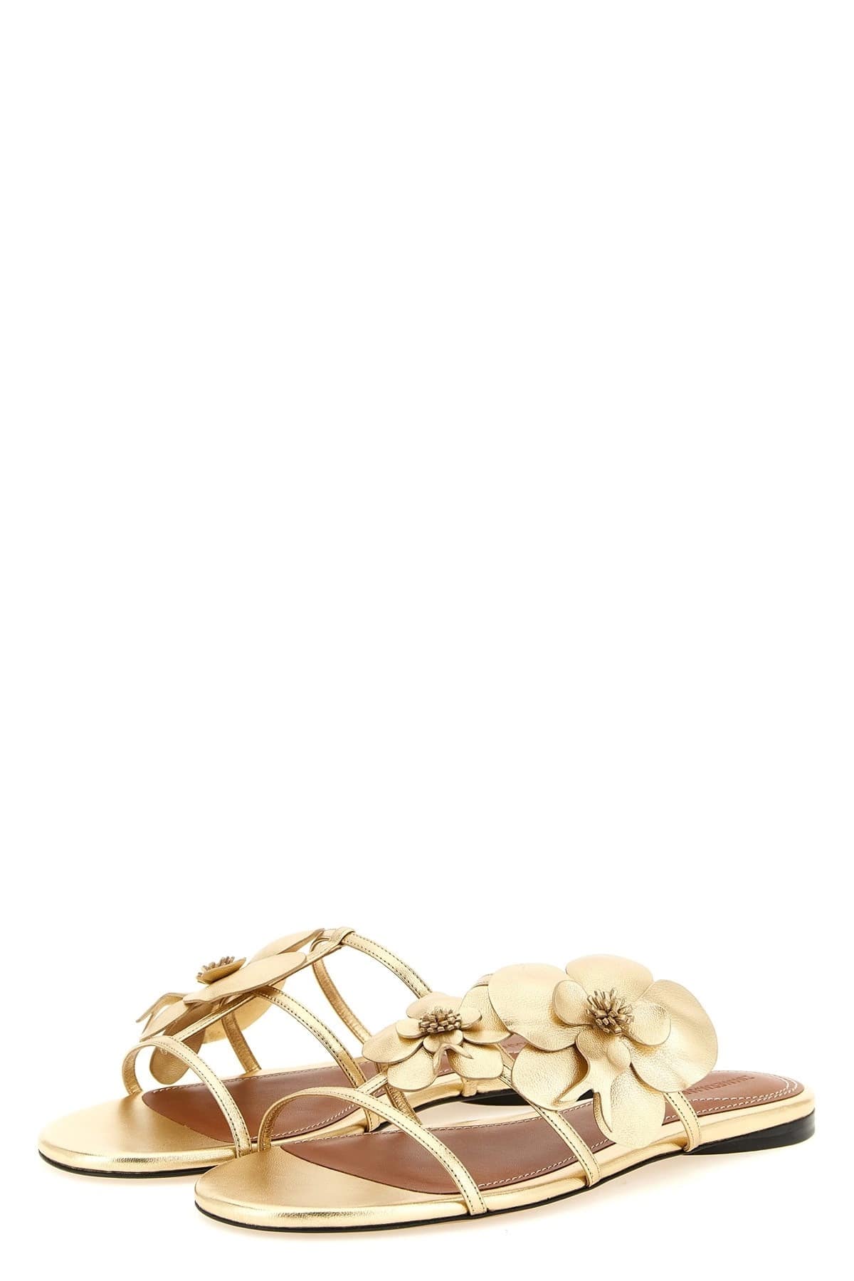 Zimmermann Zimmermann Orchid Laminated Leather Slides
