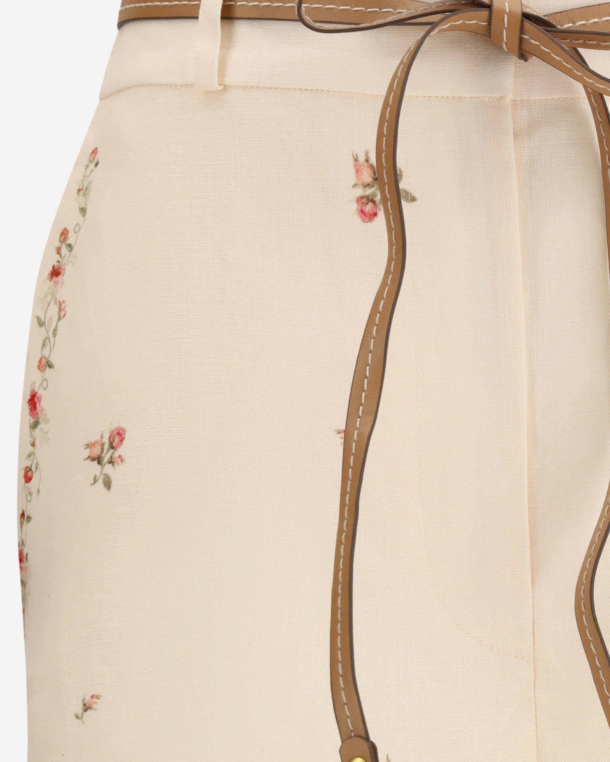 Zimmermann Patience Floral Linen Flared Pants