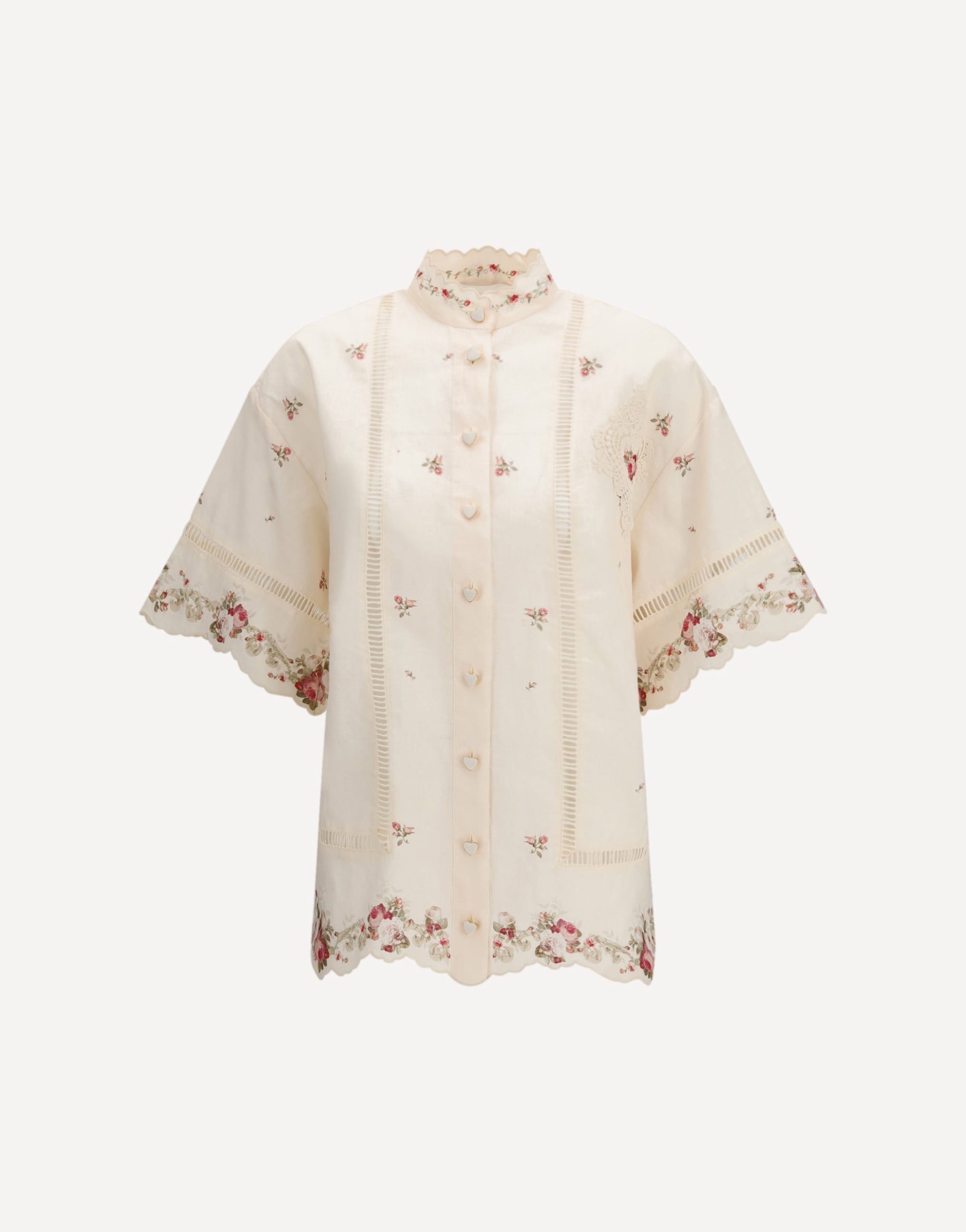 Zimmermann Patience Floral Linen Shirt
