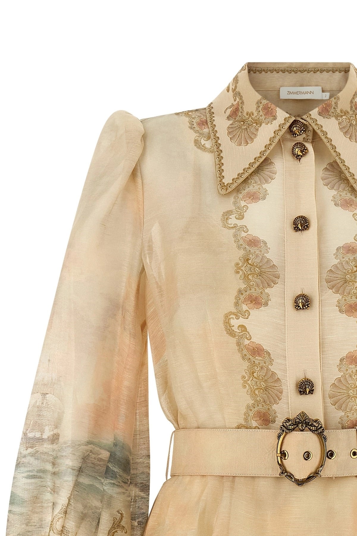 Vestido mini Rebellion Marine de Zimmermann