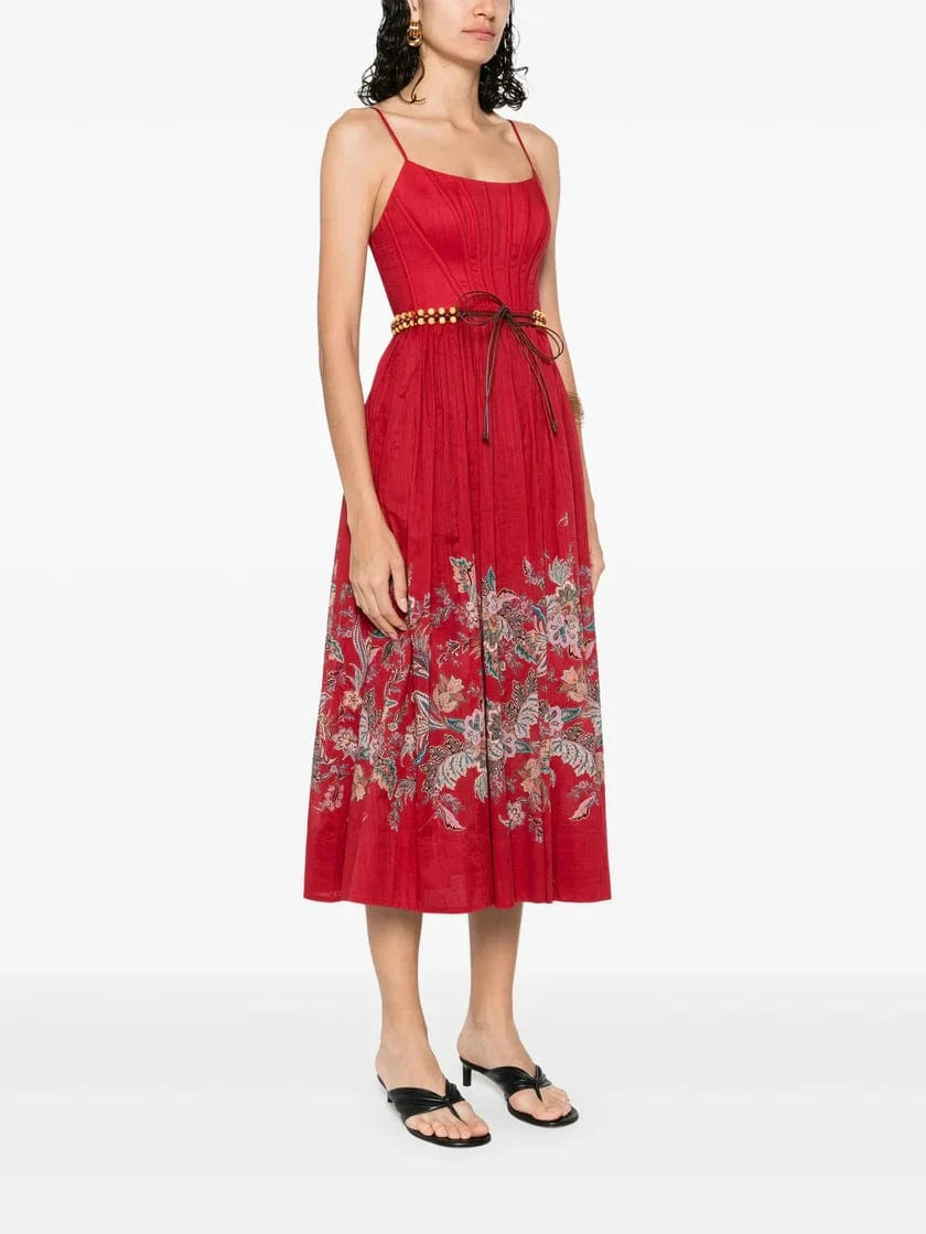 Zimmermann Rhiannon Corset Midi Dress