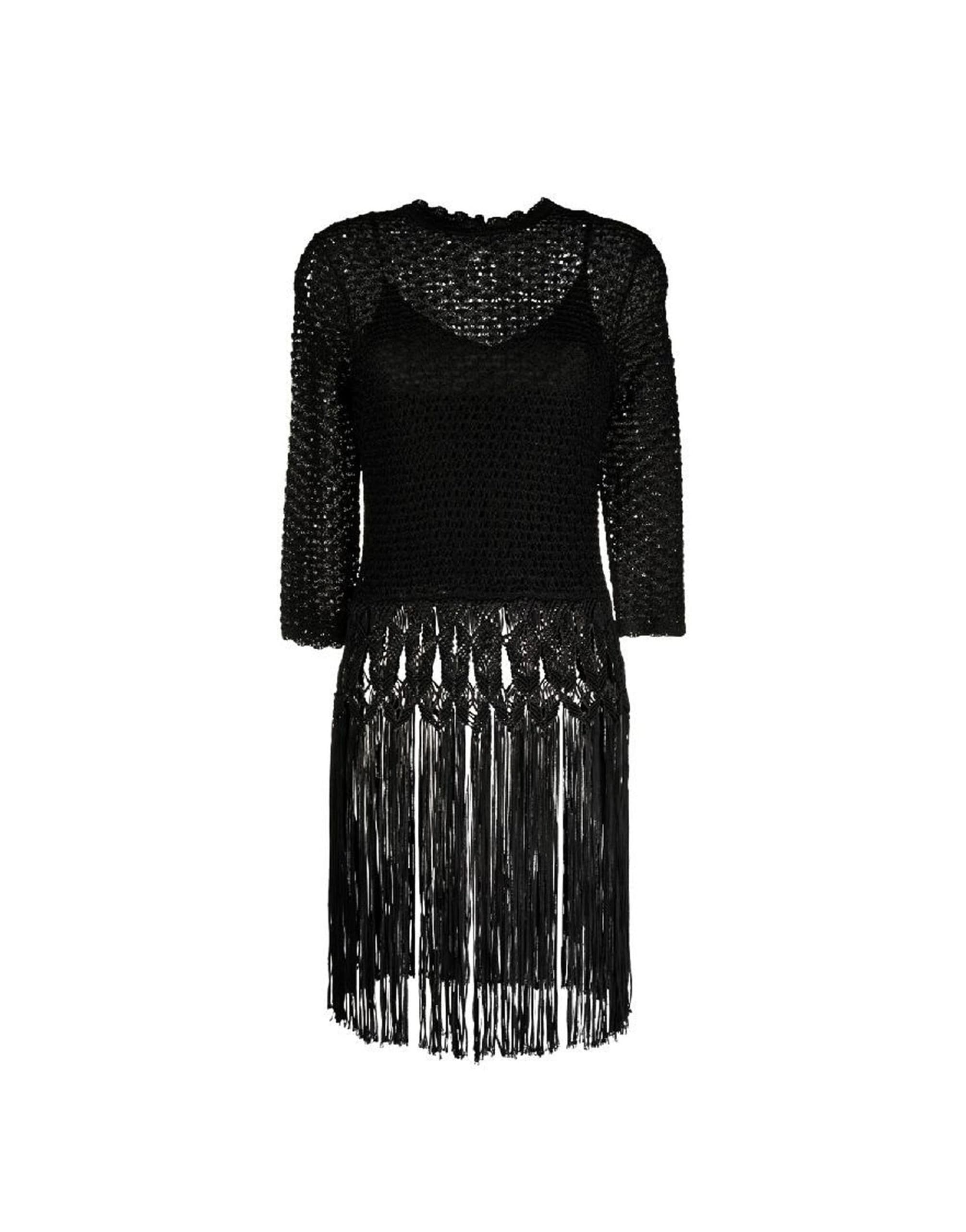 Zimmermann Viscose Crew Neck Fringe Sweater