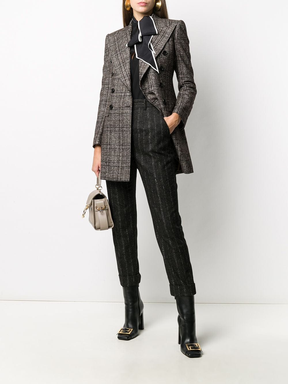 Dolce & Gabbana Pinstripe Cropped Pants