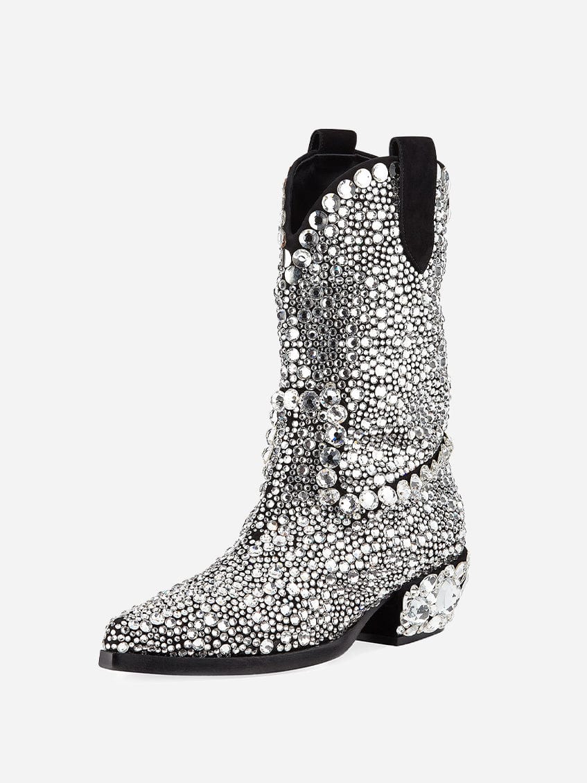 Dolce & Gabbana 30mm Crystal Western Boots