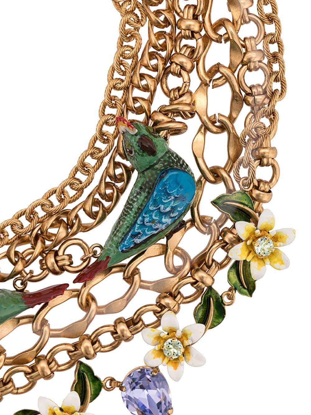 Dolce & Gabbana Birds Embellished Necklace