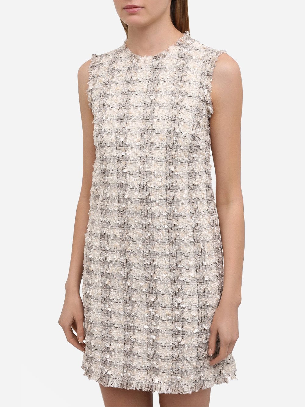 Dolce & Gabbana Checked Tweed Mini Dress