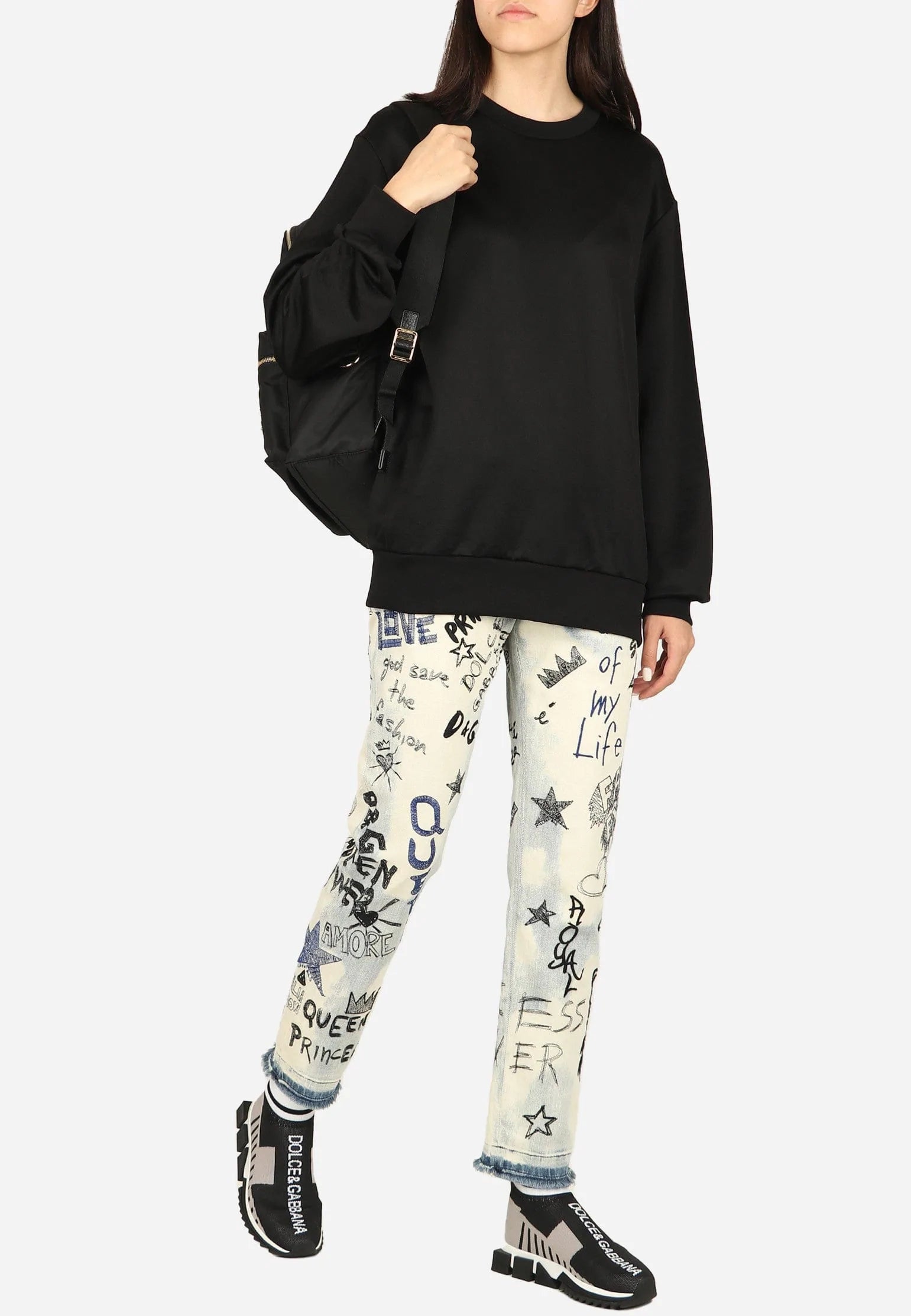 Dolce & Gabbana Crewneck Cotton Sweatshirt