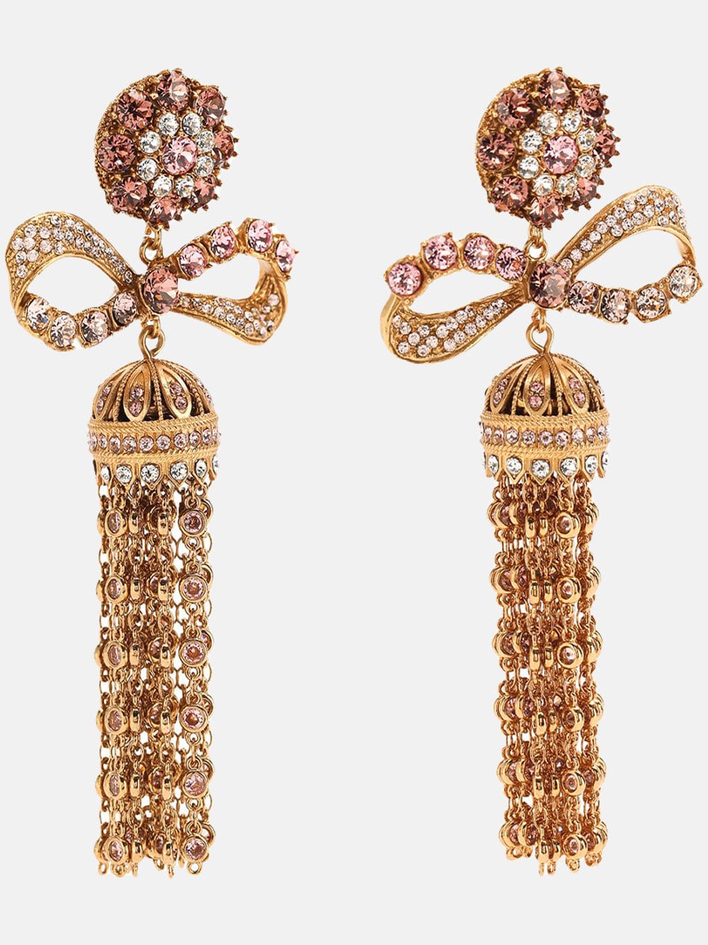 Dolce & Gabbana Crystal Embellished Clip-On Earrings